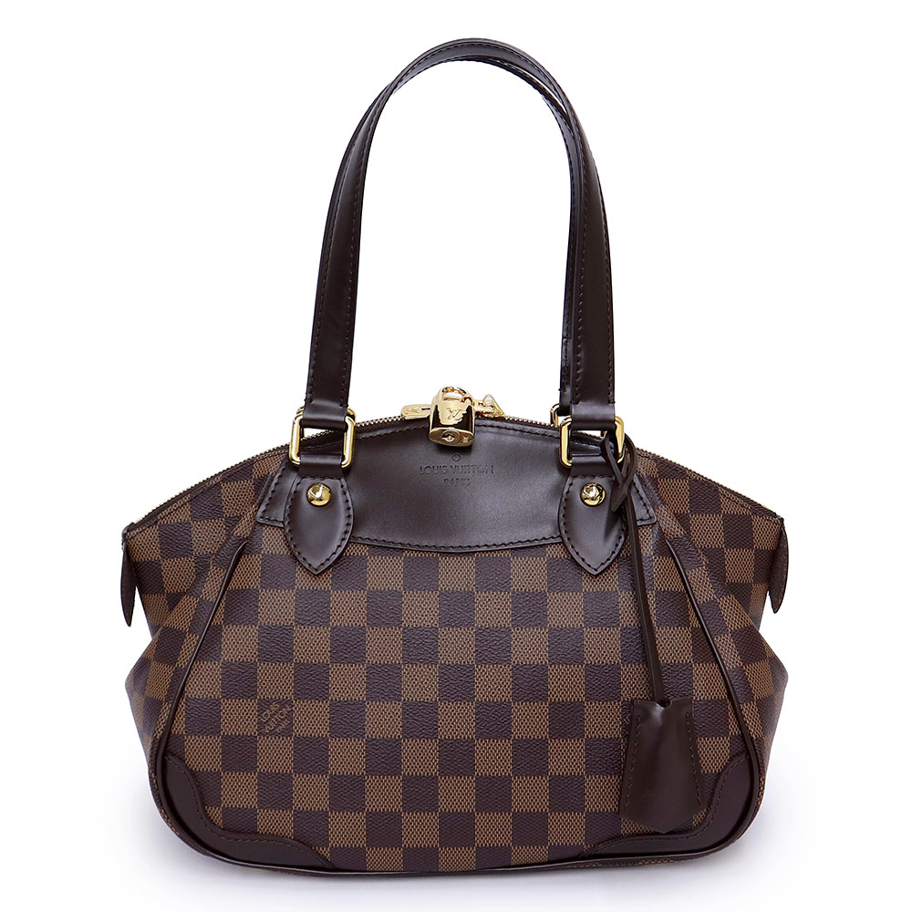 【未使用　展示品】LOUIS VUITTON ルイ ヴィトン N41117 ヴェローナ PM ダミエ ブラウン ハンドバッグ ゴールド金具