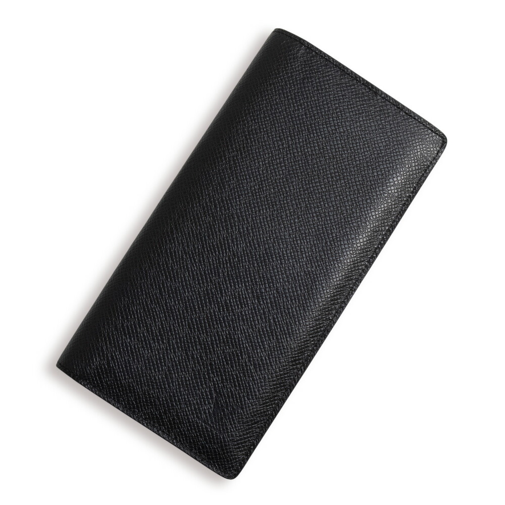 【未当て嵌める 見せびらかす品】LOUIS VUITTON ルイ ヴィトン M30501 ポルトフォイユ ロン タイ王国ガ アルドワーズ 黒いこと 二つ折り長紙入れ なめし革 しろがね色金具