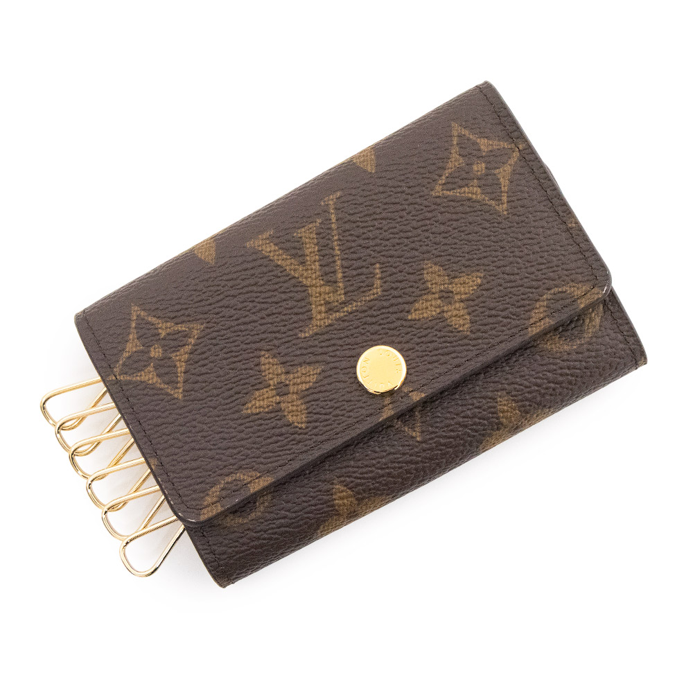 【新品・未使用品】LOUIS VUITTON ルイ ヴィトン M62630 ミュルティクレ 6 モノグラム ブラウン キーケース ゴールド金具 箱付