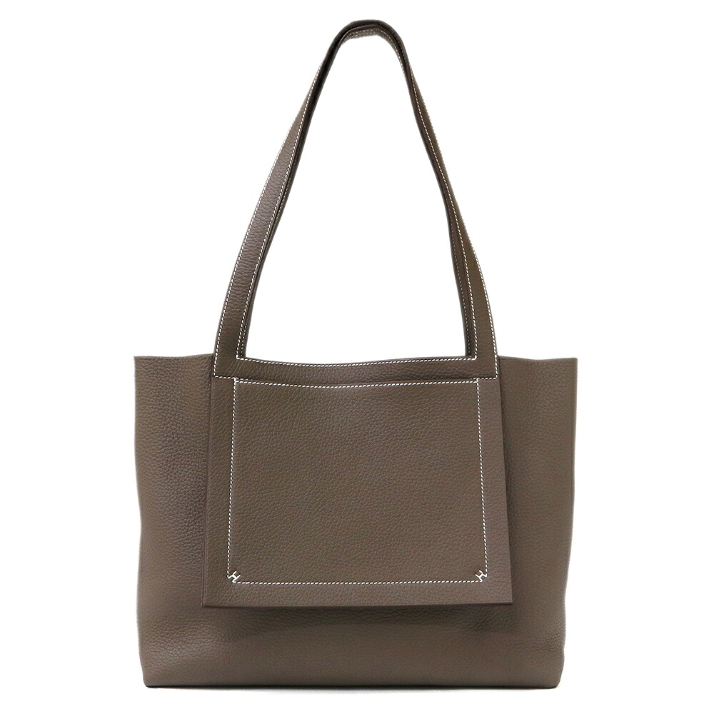 【新品・未使用品】HERMES エルメス カバセリエ 31トートバッグ トリヨンクレマンス Etoupe エトゥープ エトープ ブラウン B刻印 レザー 箱付