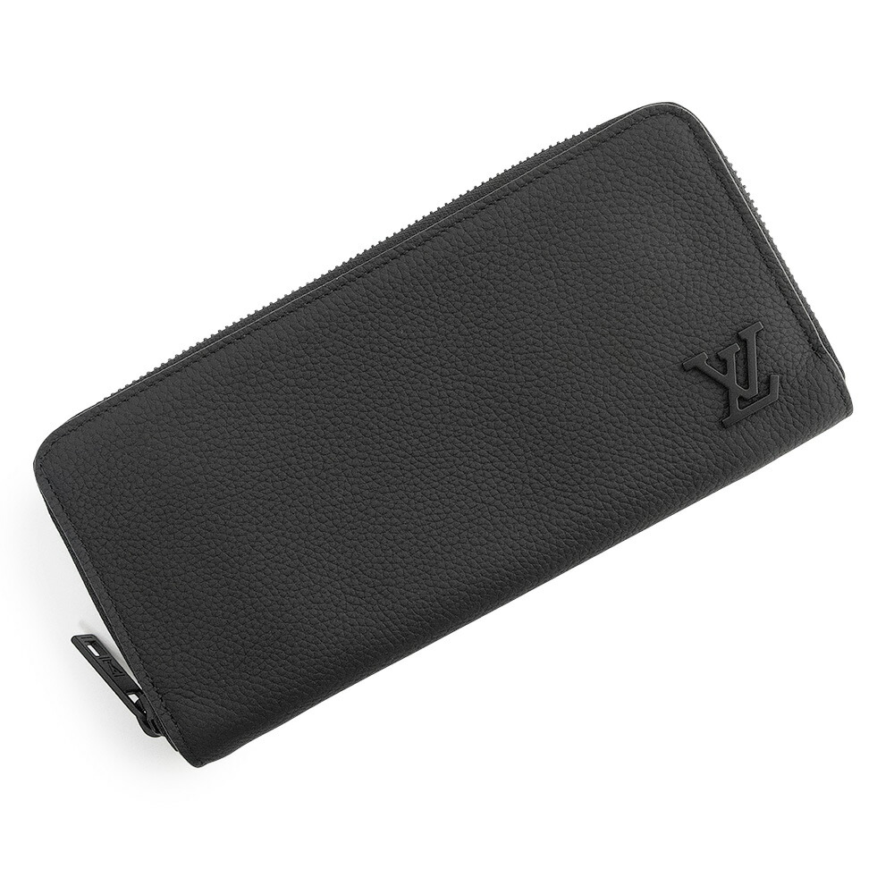 【新品・未当てはめる品】LOUIS VUITTON ルイ ヴィトン M80334 ジッピー ウォレット ホリゾンタル ラウンドチャック LV アエログラム 黒いこと 長銭入れ なめし革 つや消し黒いこと金具 箱付