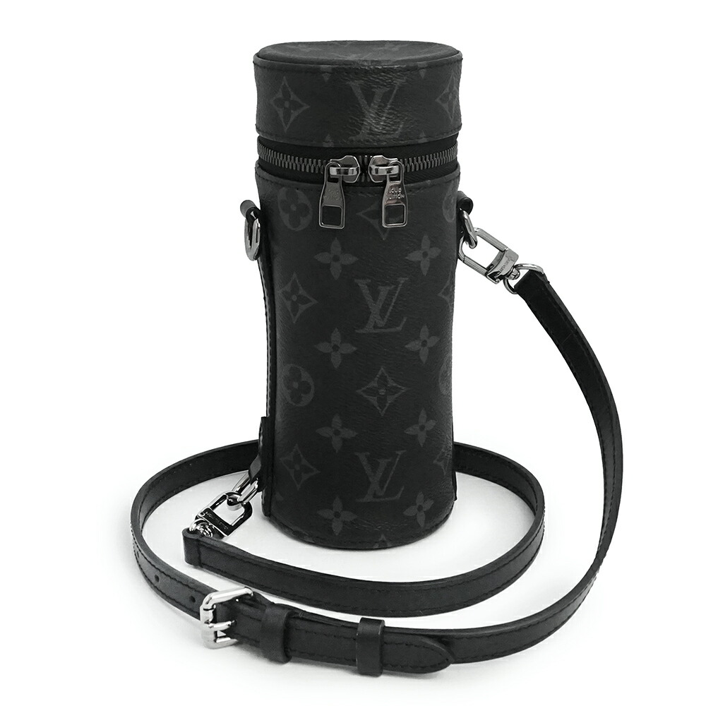 【未当て嵌める 見せびらかす品】LOUIS VUITTON ルイ ヴィトン GI0398 オポルト ブテイユ モノグラムエクリプス 黒いこと 2WAY ショルダーバッグ 曲がった掛け 壜保持者 暗然たるしろがね色金具