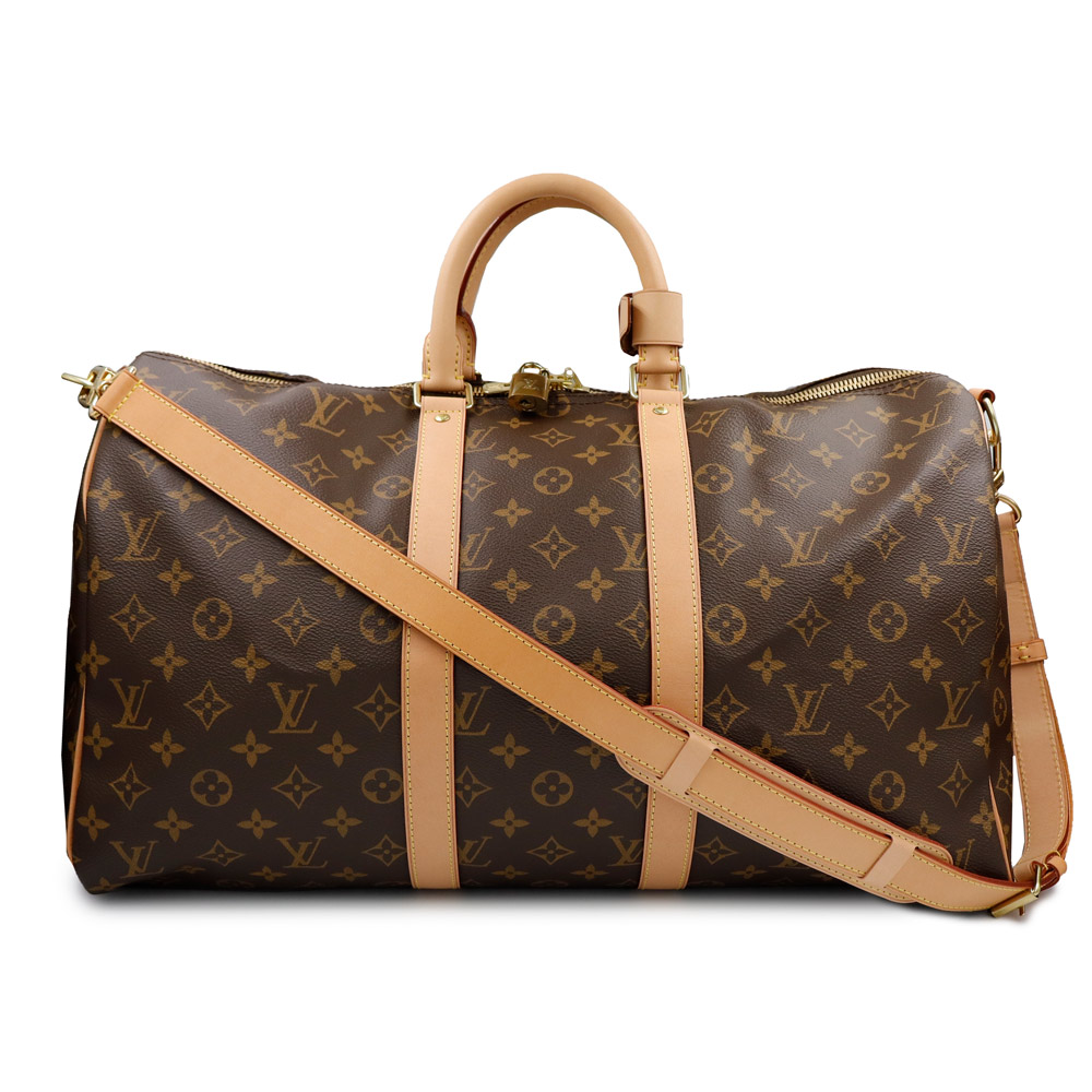 【未当て嵌める 見せびらかす品】LOUIS VUITTON ルイ ヴィトン M41418 キーポル バンドリエール 45 2way モノグラム 赤銅色 肩肉 お手て ボストンバッグ 曲がった掛け ゴールド金具