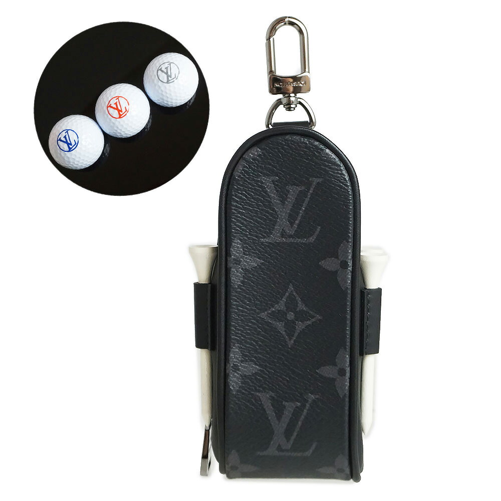 【新品・未当て嵌める品】LOUIS VUITTON ルイ ヴィトン GI0344 仕掛ける ゴルフ アンドリュース モノグラムエクリプス 黒いこと しろがね色金具