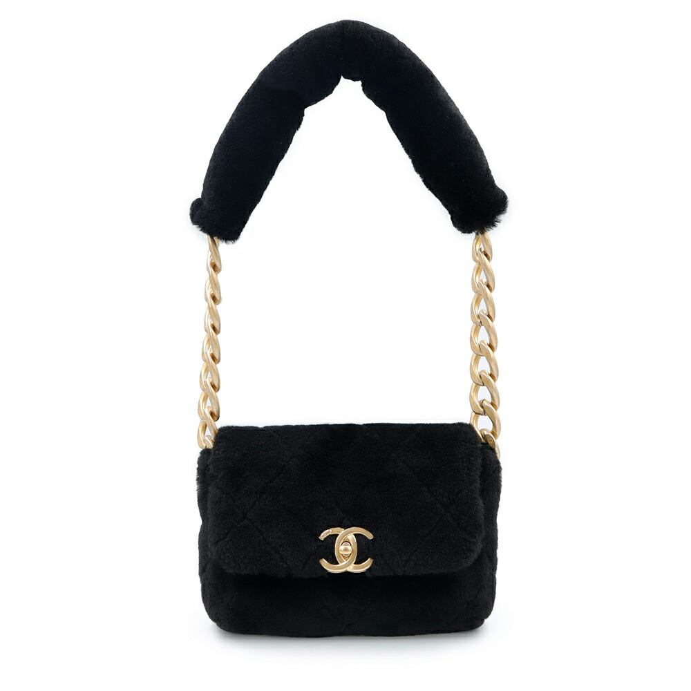 【未使用 展示品】CHANEL シャネル ココマーク マトラッセ チェーン ラムスキン シアリング ブラック ショルダーバッグ レザー アンティークゴールド金具|ブランドシティ BrandCity