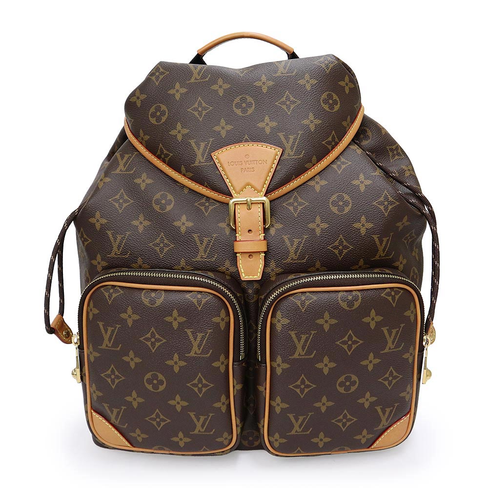 【未使用 展示品】LOUIS VUITTON ルイ ヴィトン M14015 モンスリ カーゴ モノグラム ブラウン ベージュ リュック デイパック バックパック ヴィンテージゴールド金具|ブランドシティ BrandCity