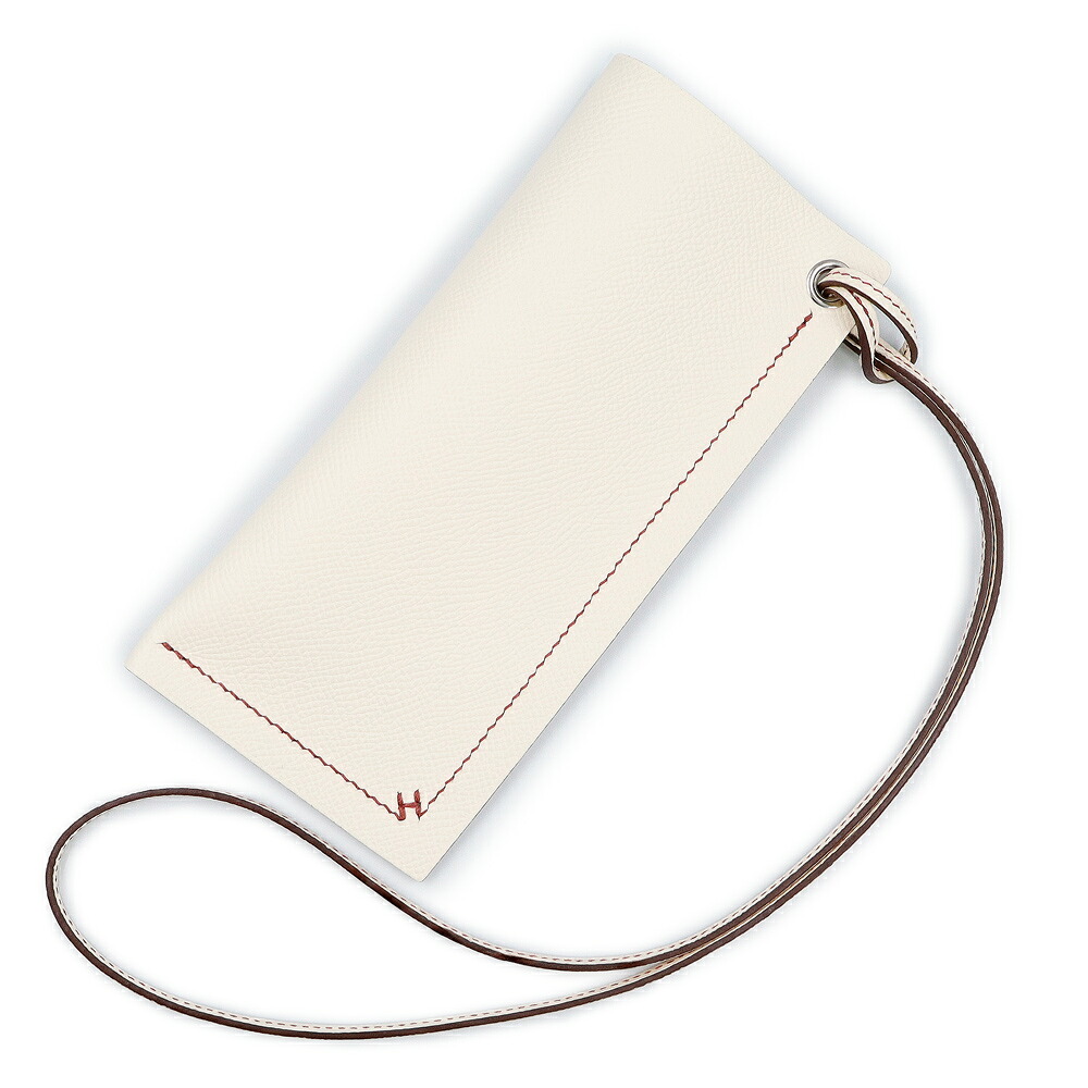 【新品・未当て嵌める品】HERMES エルメス Hセリエ メガネ 黒眼鏡 ヴォーエプソン Nata ナタ Rouge Venitienne ルージュベネチアン 白いこと 赤いこと U目じるし 眼鏡容れもの なめし革 しろがね色金具 箱付