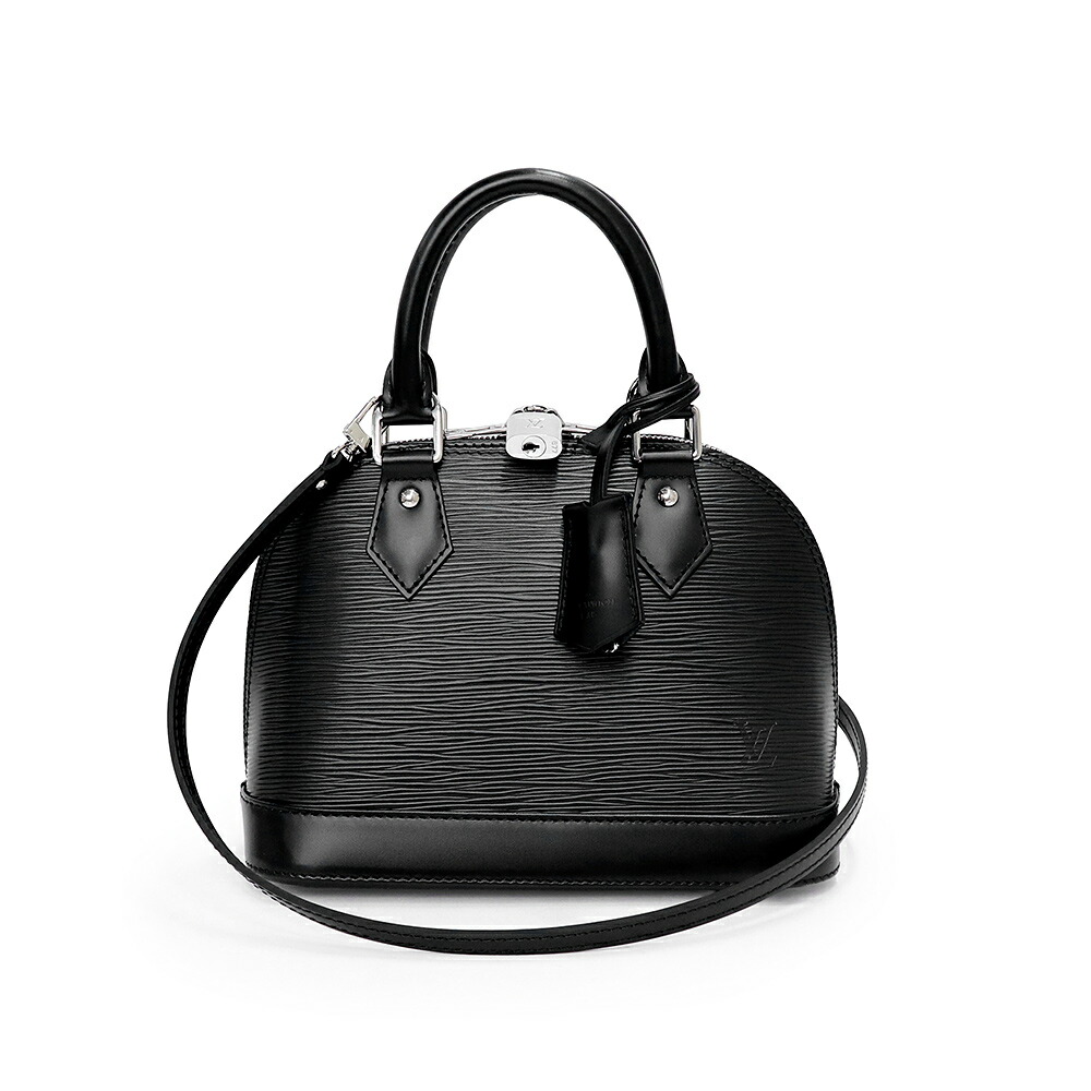 【未当て嵌める 見せびらかす品】LOUIS VUITTON ルイ ヴィトン M40862 アルマ BB エピレザー ノワール 黒いこと 2way 肩肉 ハンドバック 曲がった掛け しろがね色金具 箱付