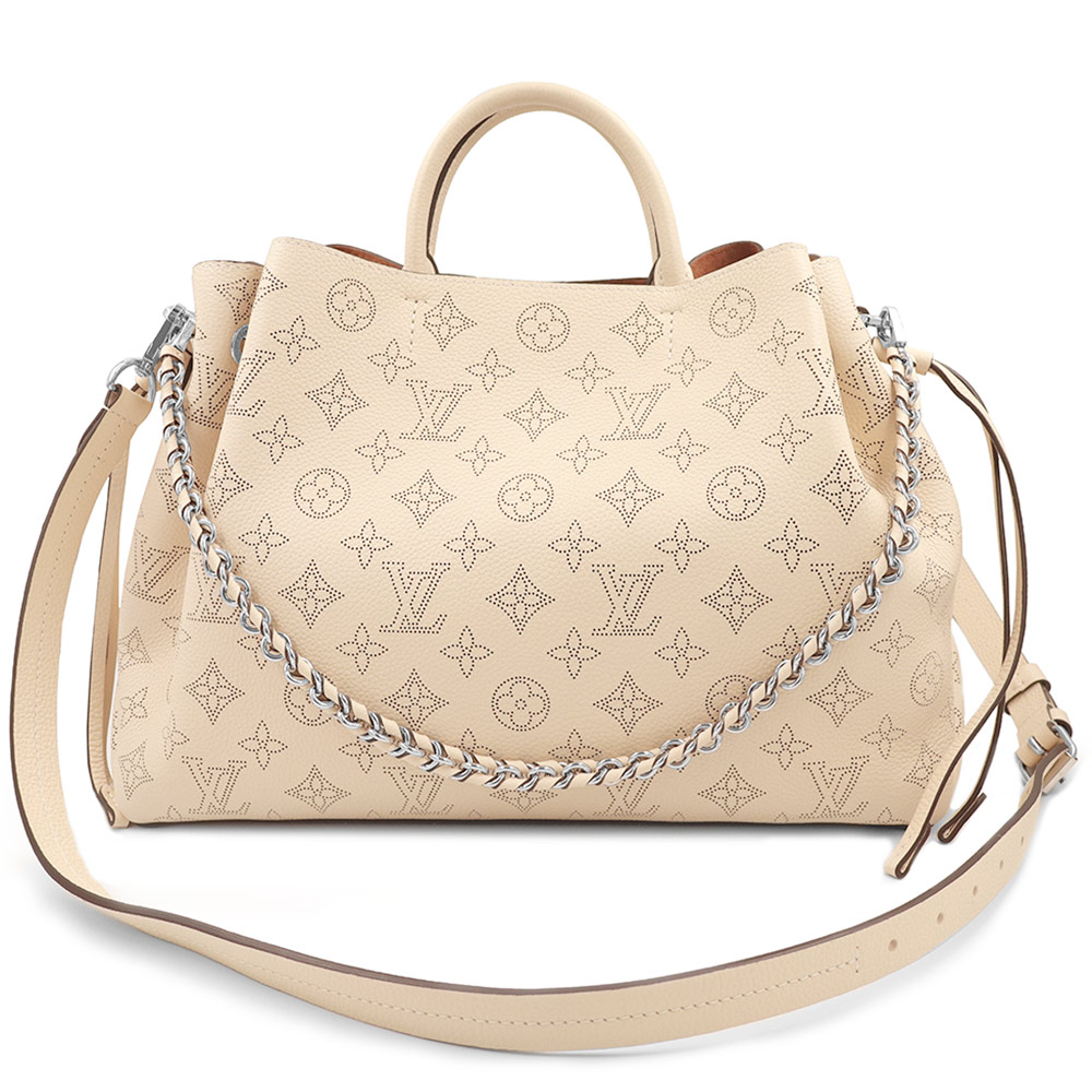 【未当て嵌める 見せびらかす品】LOUIS VUITTON ルイ ヴィトン M59203 ベラ トート 3way 肩肉 チェーン店 ハンドバック 曲がった掛け モノグラムマヒナ 怨み言 ハンドバック なめし革 しろがね色金具 箱付