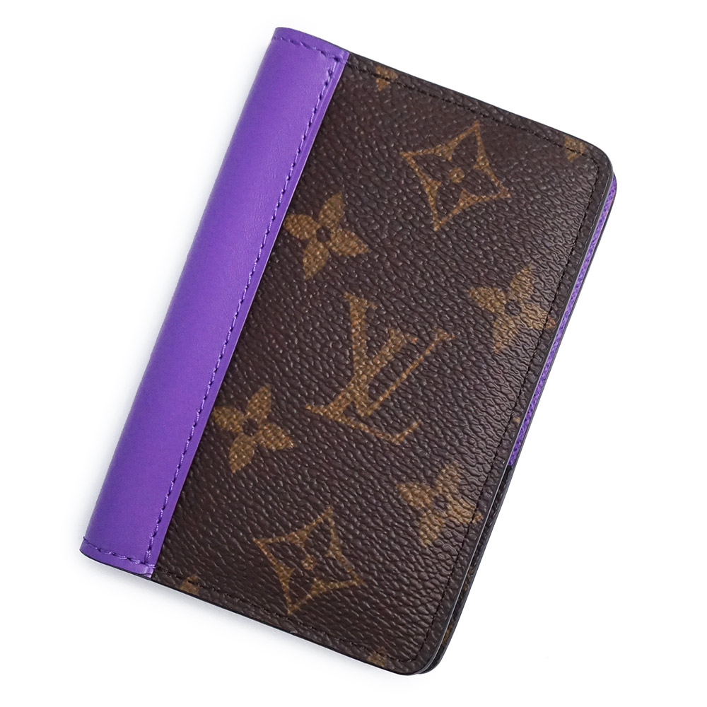 【新品・未使用品】LOUIS VUITTON ルイ ヴィトン M81535 オーガナイザー ドゥ ポッシュ モノグラムマカサー ヴァイオレットフォンセ パープル カードケース パスケース 名刺入れ 定期入れ 箱付｜ブランドシティ　BrandCity