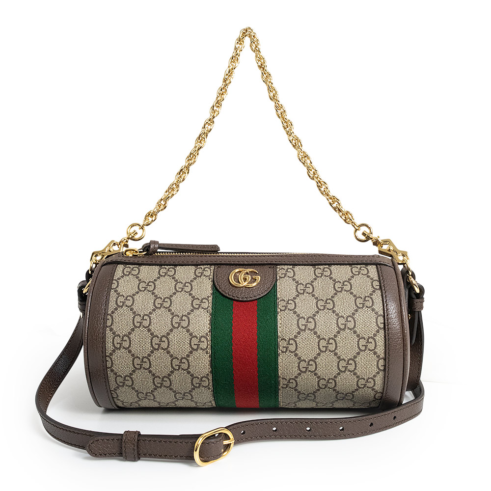 【新品・未当て嵌める品】GUCCI グッチ 795194 オフィディア GGスプリームキャンバス ベージュ 赤銅色 2Way チェーン店 ショルダーバッグ 曲がった掛け ゴールド金具