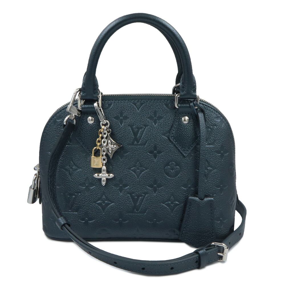 【新品・未当て嵌める品】LOUIS VUITTON ルイ ヴィトン M26686 アルマBB モノグラムアンプラント シマリー インキ 薄墨色 2way 肩部 ハンドバック 曲がった掛け なめし革 しろがね色金具