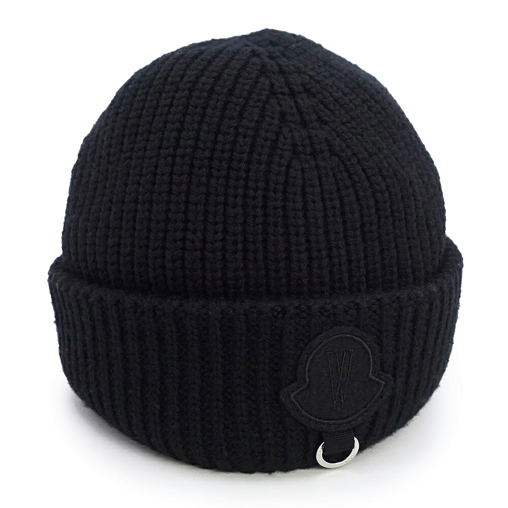 【未使用保管品】MONCLER モンクレール GENIUS ジーニアス J209T3B00004M1131999 Willow Smith コラボ ウール100％ ブラック ビーニー ニットキャップ 帽子｜ブランドシティ　BrandCity