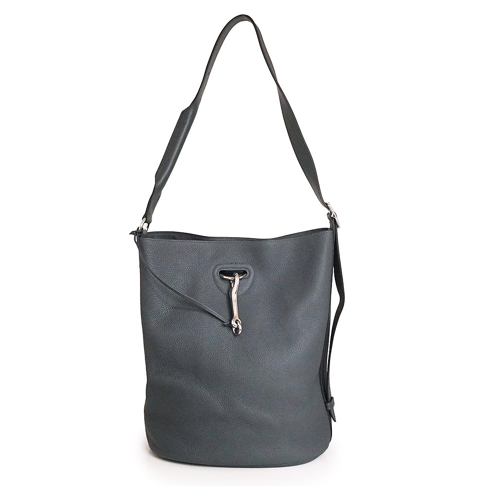 【美品】HERMES エルメス ソー ムスクトン トゴ ヴォースイフト グリミスティ グレー W刻印 3WAY ショルダー ハンドバッグ 斜め掛け レザー シルバー金具|ブランドシティ BrandCity