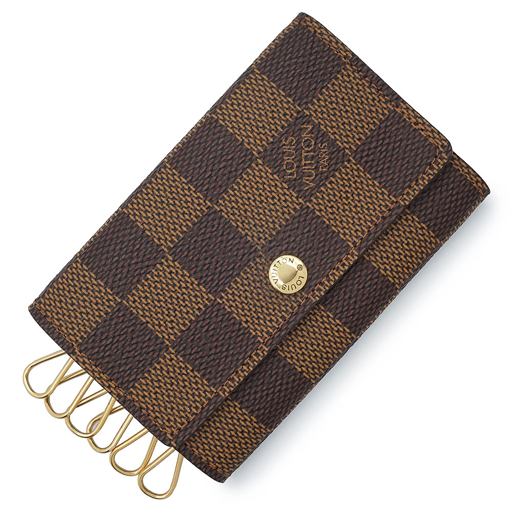 【未使用 展示品】LOUIS VUITTON ルイ ヴィトン N62630 ミュルティクレ 6 ダミエ ブラウン キーケース ゴールド金具 箱付|ブランドシティ BrandCity