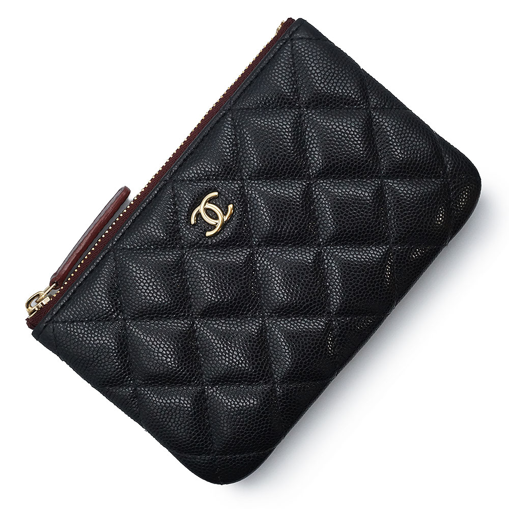 【新品・未使用品】CHANEL シャネル A82365 マトラッセ クラシック キャビアスキン ブラック ミニ ポーチ コインケース 小銭入れ 財布 レザー ゴールド金具 箱付｜ブランドシティ　BrandCity