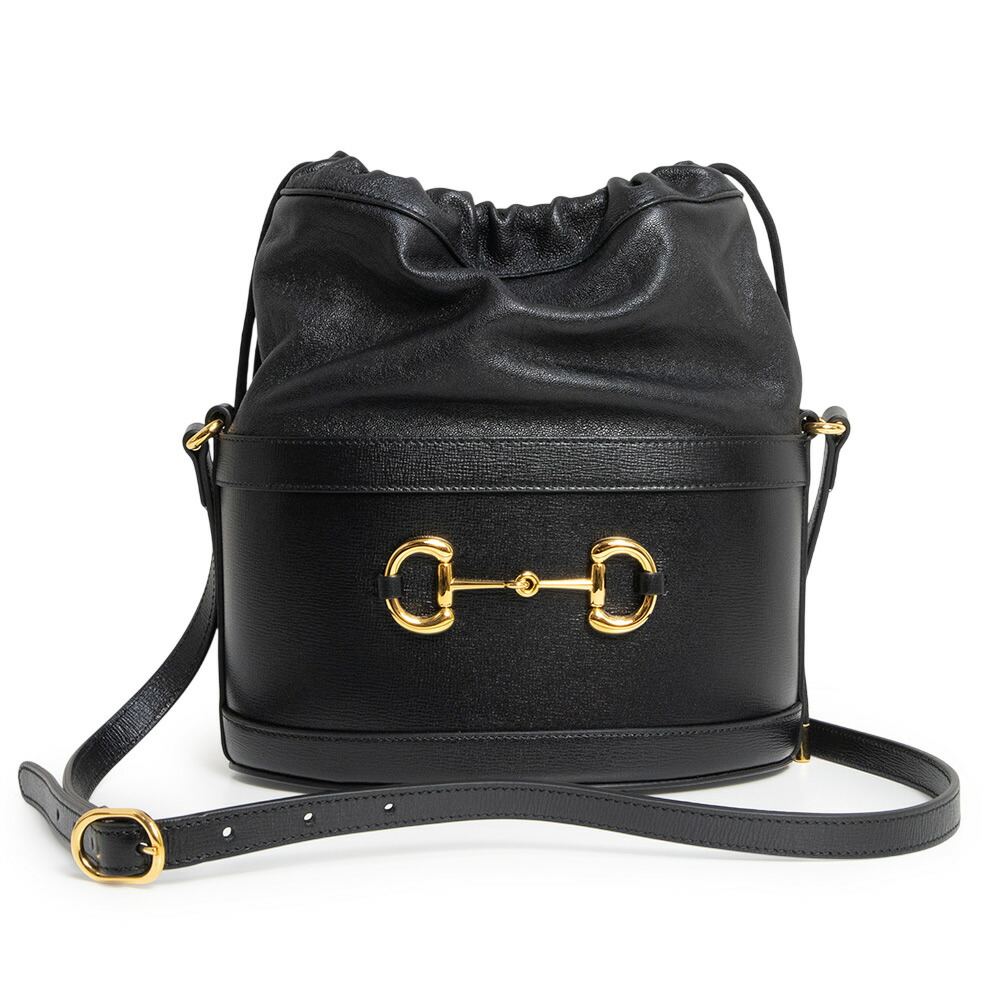 【未使用 展示品】GUCCI グッチ 602118 ホースビット1955 バケット カーフスキン ブラック ショルダーバッグ 斜め掛け レザー ゴールド金具|ブランドシティ BrandCity