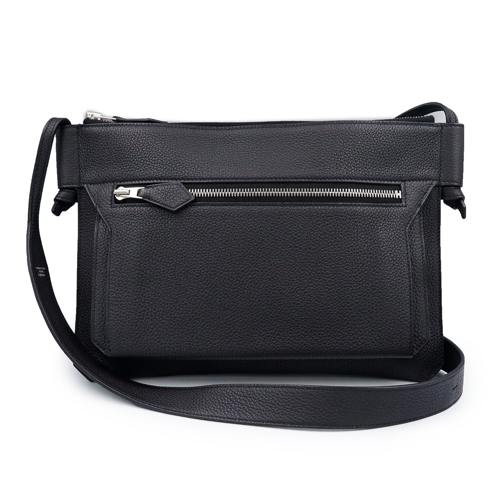 【未使用 展示品】HERMES エルメス ウルトラプラ バンドリエール GM トゴ Noir ノワール ブラック Z刻印 ショルダーバッグ 斜め掛け レザー シルバー金具|ブランドシティ BrandCity