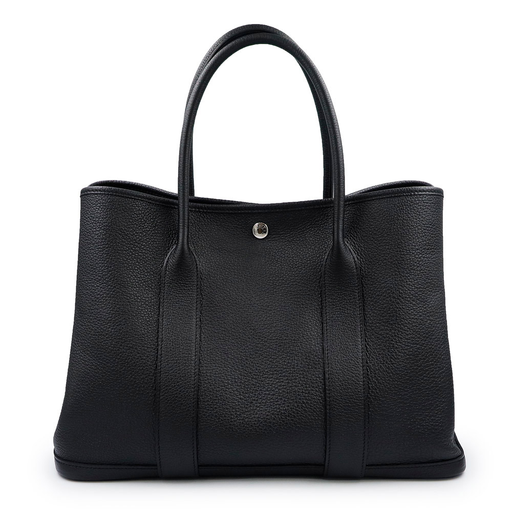 【美品】HERMES エルメス ガーデンパーティ PM 36 ネゴンダ ブラック Y刻印 ハンドバッグ レザー シルバー金具|ブランドシティ BrandCity