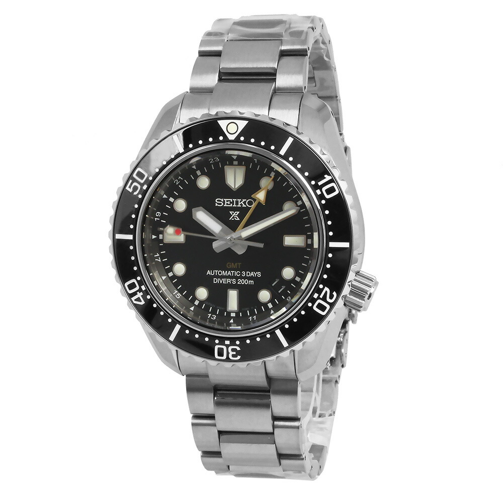 【未使用 展示品】SEIKO セイコー SBEJ011 6R54-00D0 プロスペックス ダイバースキューバ ダイバーズ 1968 ヘリテージ GMT メカニカル 自動巻き ステンレススチール シルバー ブラック 腕時計 箱付|ブランドシティ BrandCity