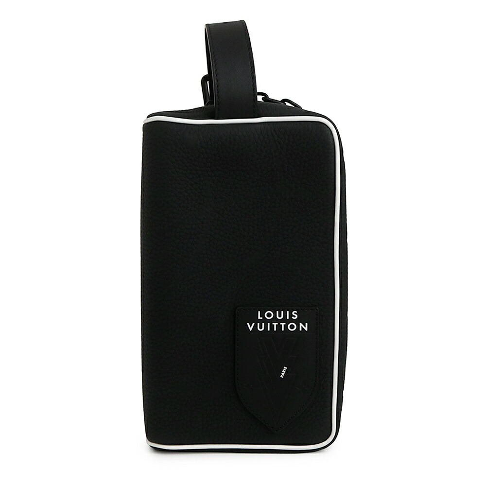 【新品・未使用品】LOUIS VUITTON ルイ ヴィトン M81849 クローク ドップキット FIFAワールドカップコラボ トリヨンレザー ノワール ブラック セカンドバッグ クラッチ ブラック金具｜ブランドシティ　BrandCity