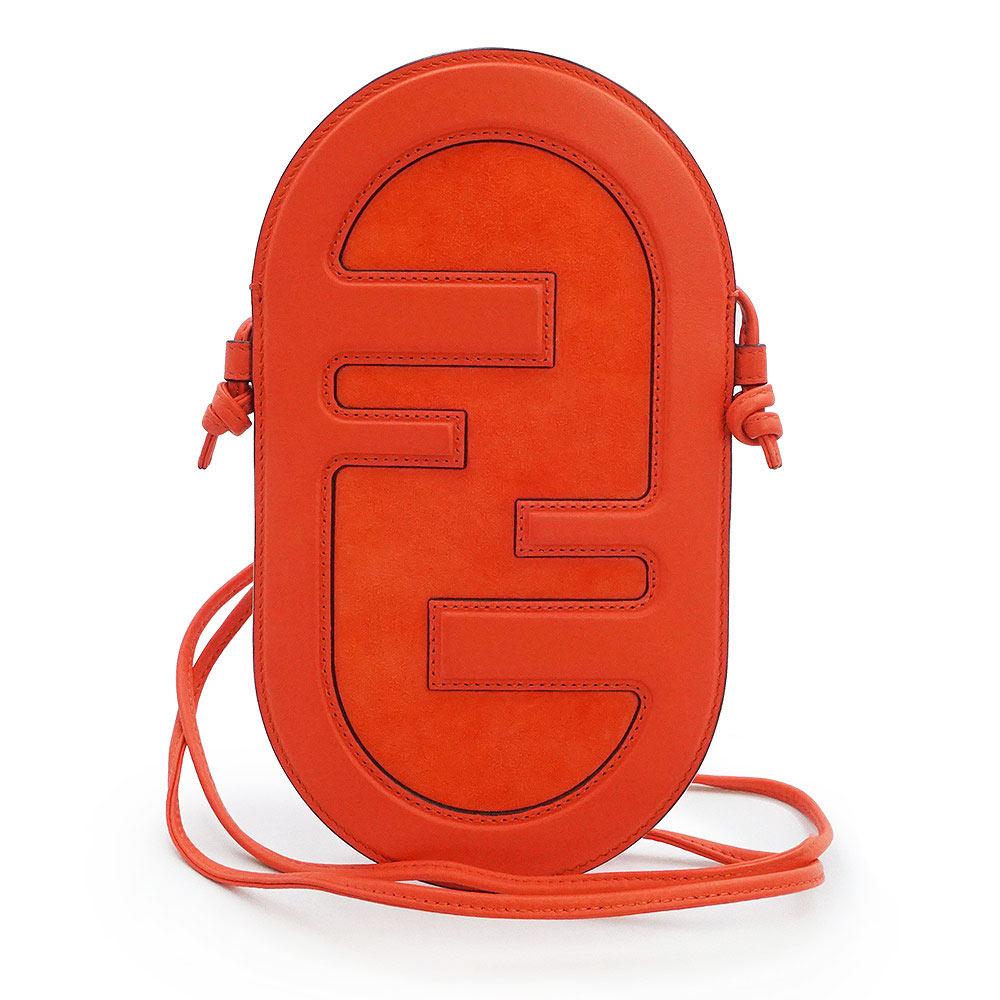 【新品・未使用品】FENDI フェンディ 7AS055 オーロック フォンホルダー カーフスキン スウェード トゥリパーノ レッド iPhone 携帯 スマホ スマートフォンケース ショルダーバッグ 斜め掛け レザー｜ブランドシティ　BrandCity