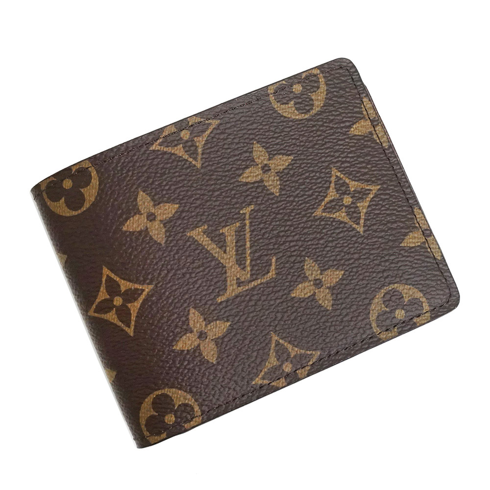 【新品・未使用品】LOUIS VUITTON ルイ ヴィトン M60895 ポルトフォイユ ミュルティプル モノグラム ブラウン 札入れ 二つ折り財布 箱付｜ブランドシティ　BrandCity