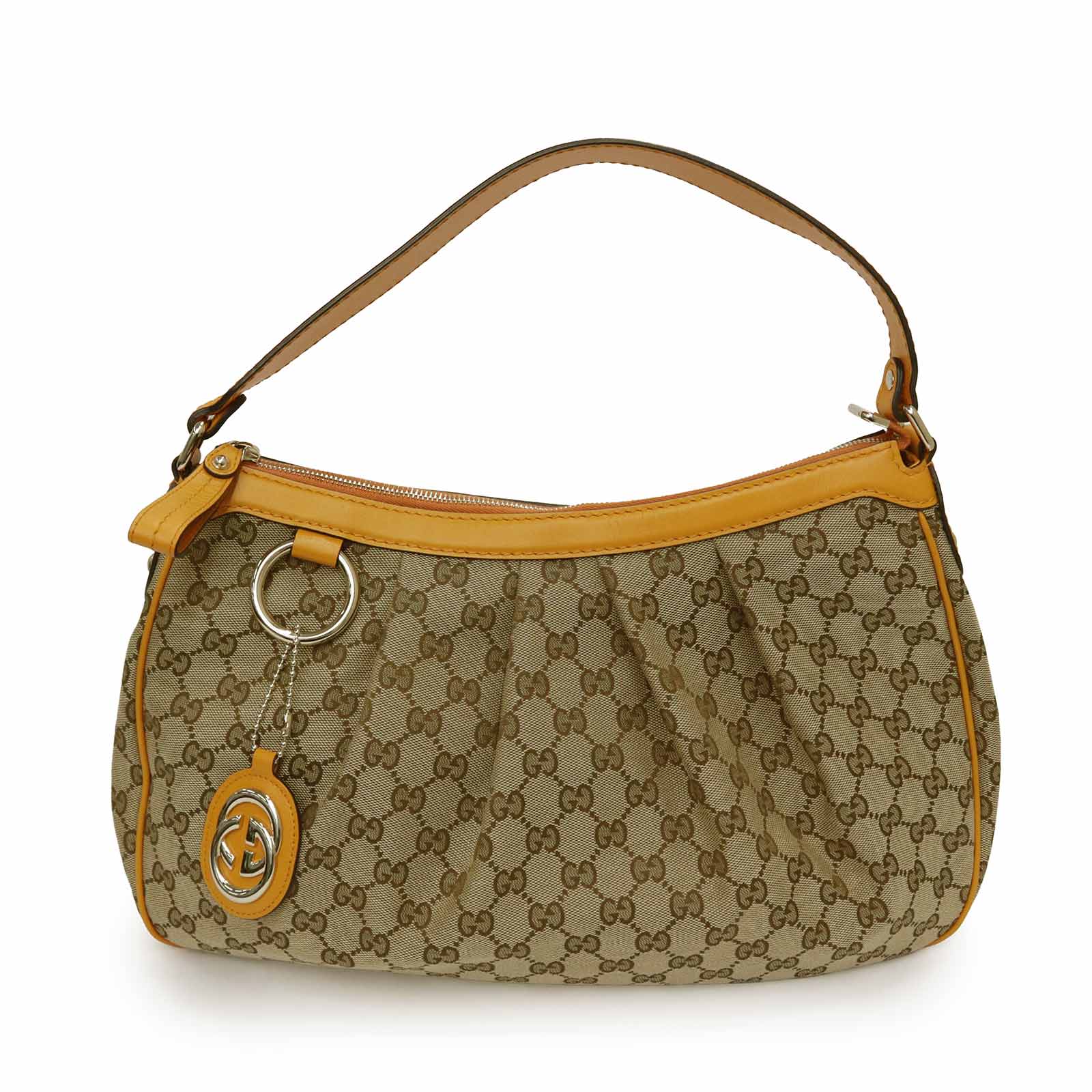 【未使用 展示品】GUCCI グッチ 232955 スーキー GGキャンバス カーフスキン ベージュ オレンジ ワンショルダーバッグ レザー シャンパンゴールド金具|ブランドシティ BrandCity
