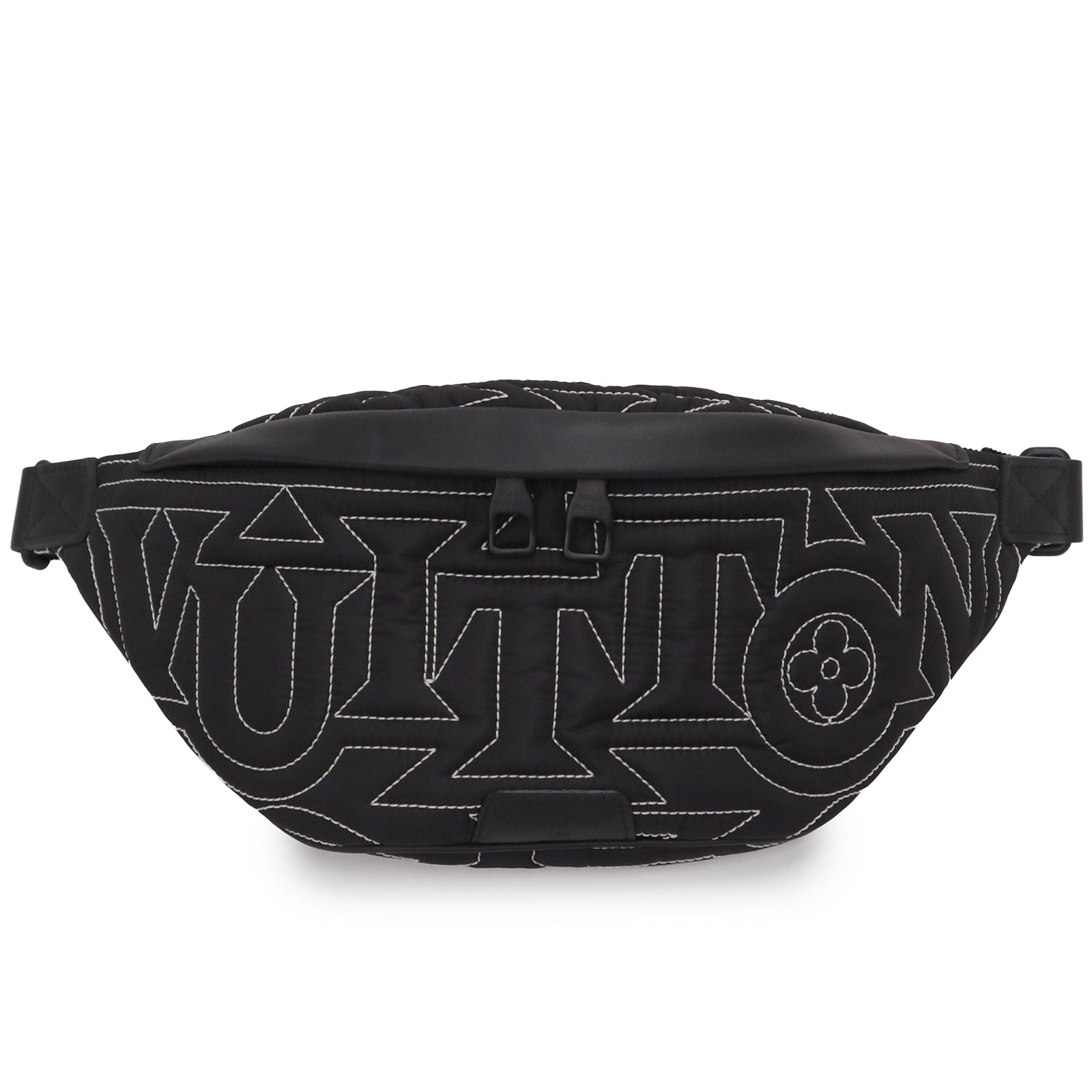 【新品・未使用品】LOUIS VUITTON ルイ ヴィトン M21427 LVスノー ディスカバリー バムバッグ PM ナイロン レザー ブラック ボディバッグ 斜め掛け ブラック金具 箱付｜ブランドシティ　BrandCity