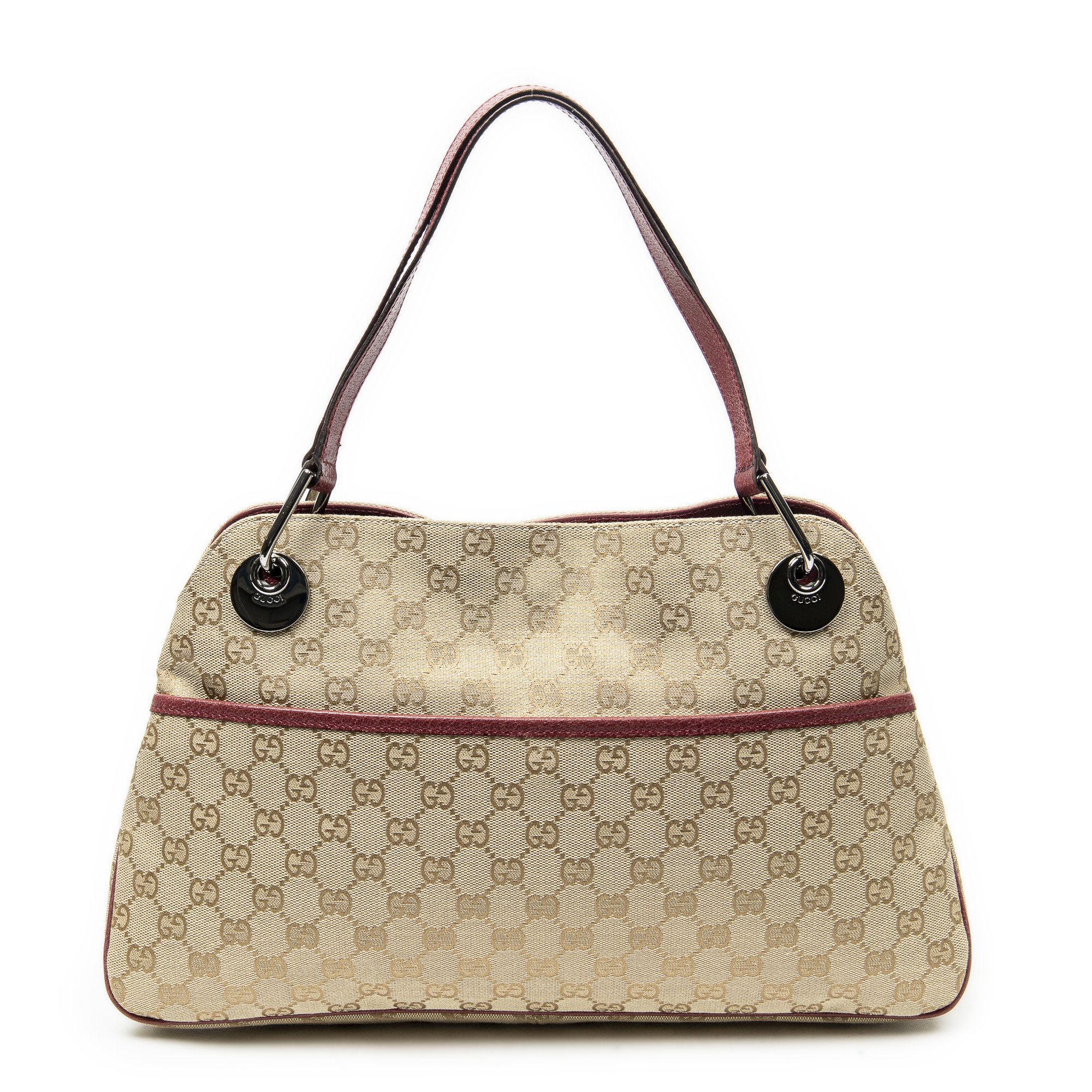 [中古] GUCCI グッチミディアム エクリプス トートベージュGGキャンバスA｜BrandCo Paris - Japan