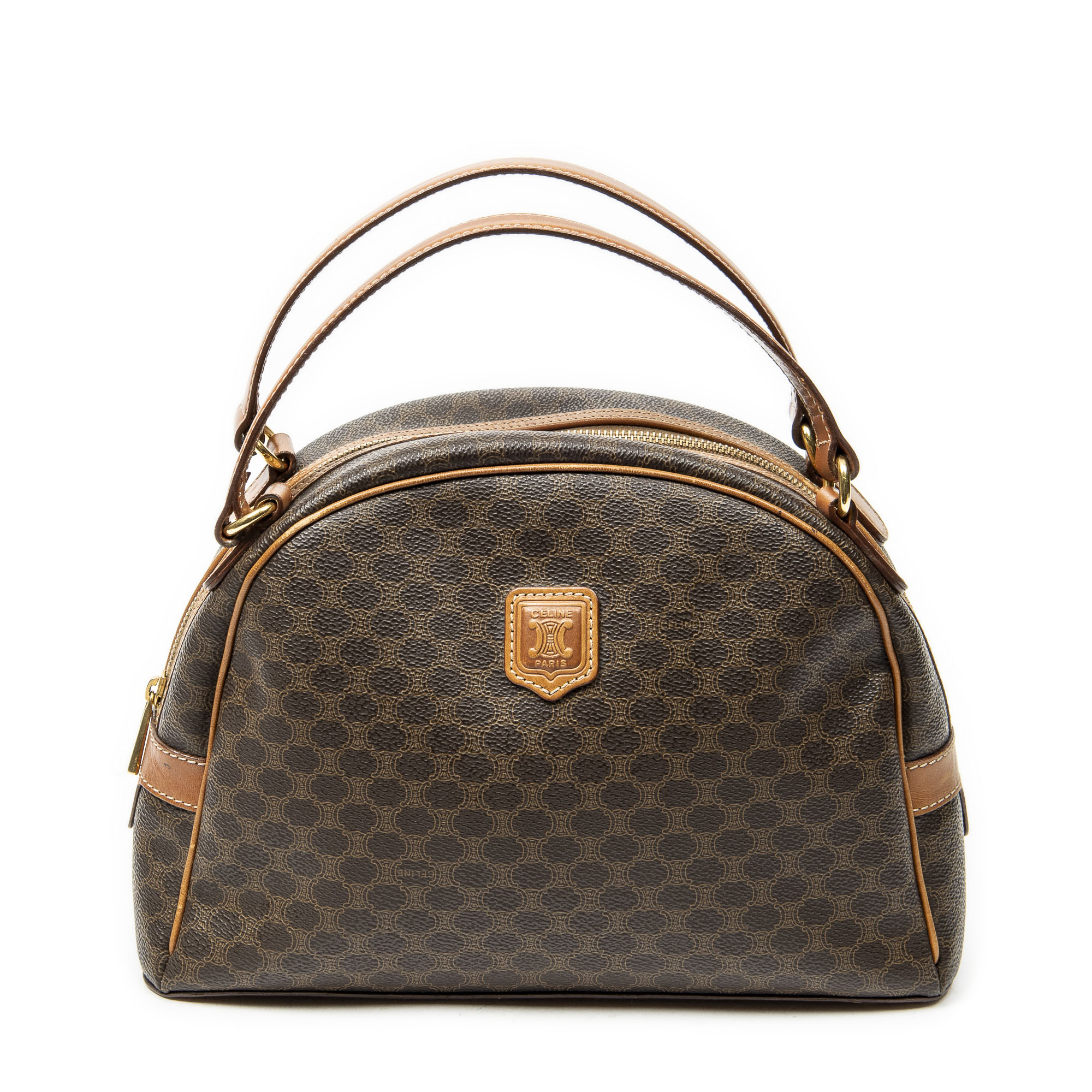 [中古] CELINE セリーヌドームトップハンドル茶色マカダムPVCキャンバスA｜BrandCo Paris - Japan