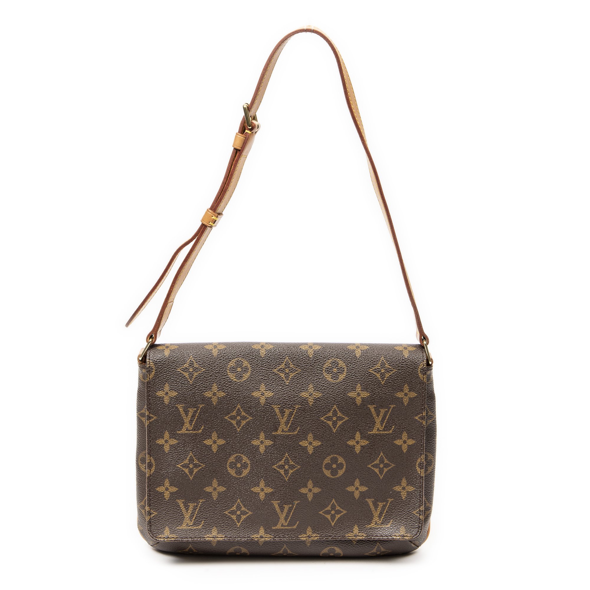 [中古] LOUIS VUITTON ルイヴィトンミュゼット タンゴ茶色モノグラムキャンバスA｜BrandCo Paris - Japan