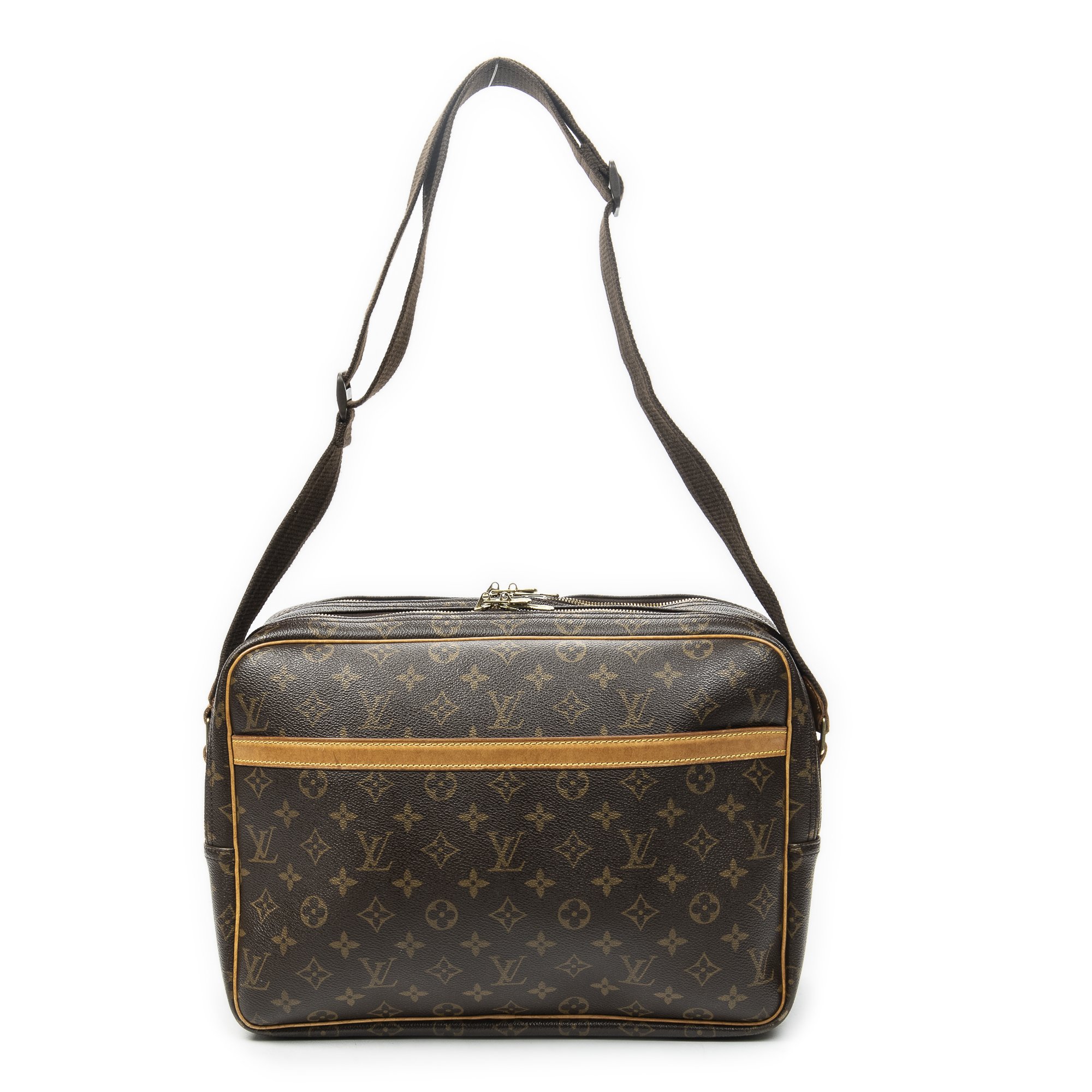 [中古] LOUIS VUITTON ルイヴィトンリポーター茶色モノグラムキャンバスAB｜BrandCo Paris - Japan