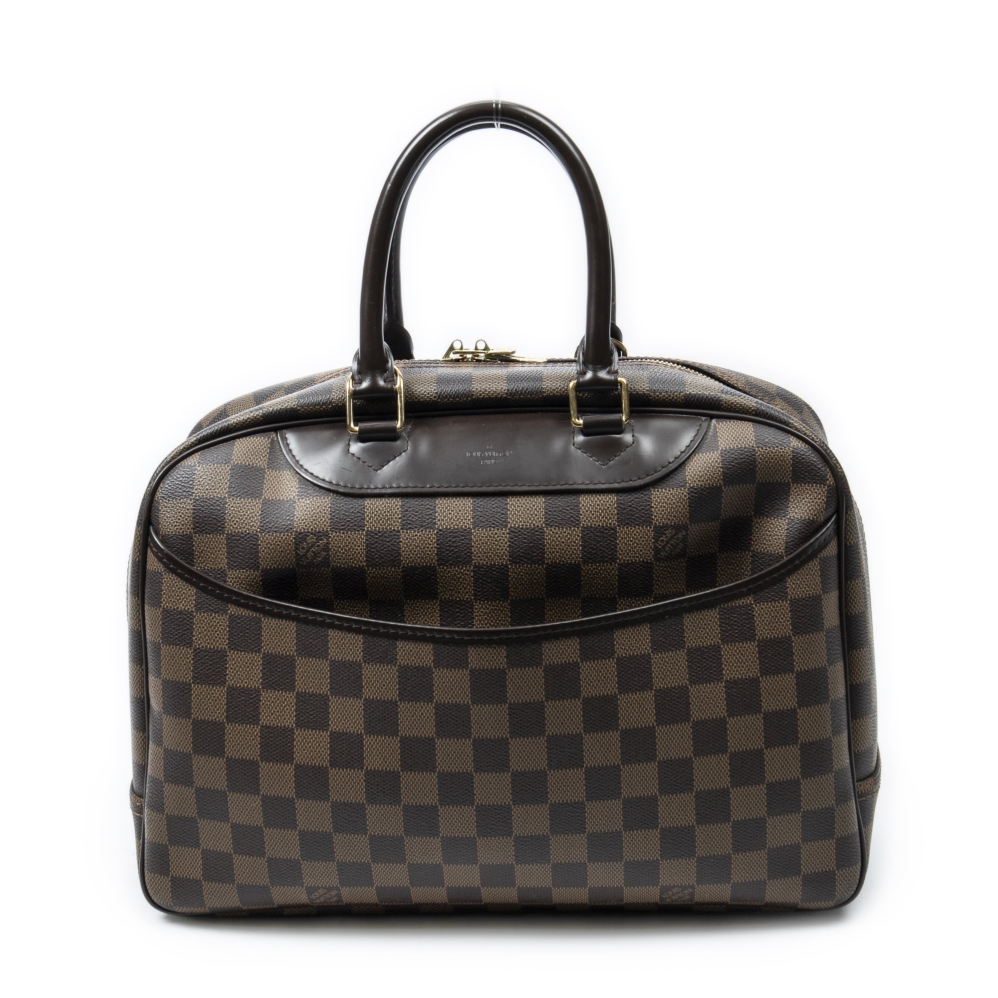 [中古] LOUIS VUITTON ルイヴィトンドーヴィル茶色ダミエ エベヌA｜BrandCo Paris - Japan 91,630円