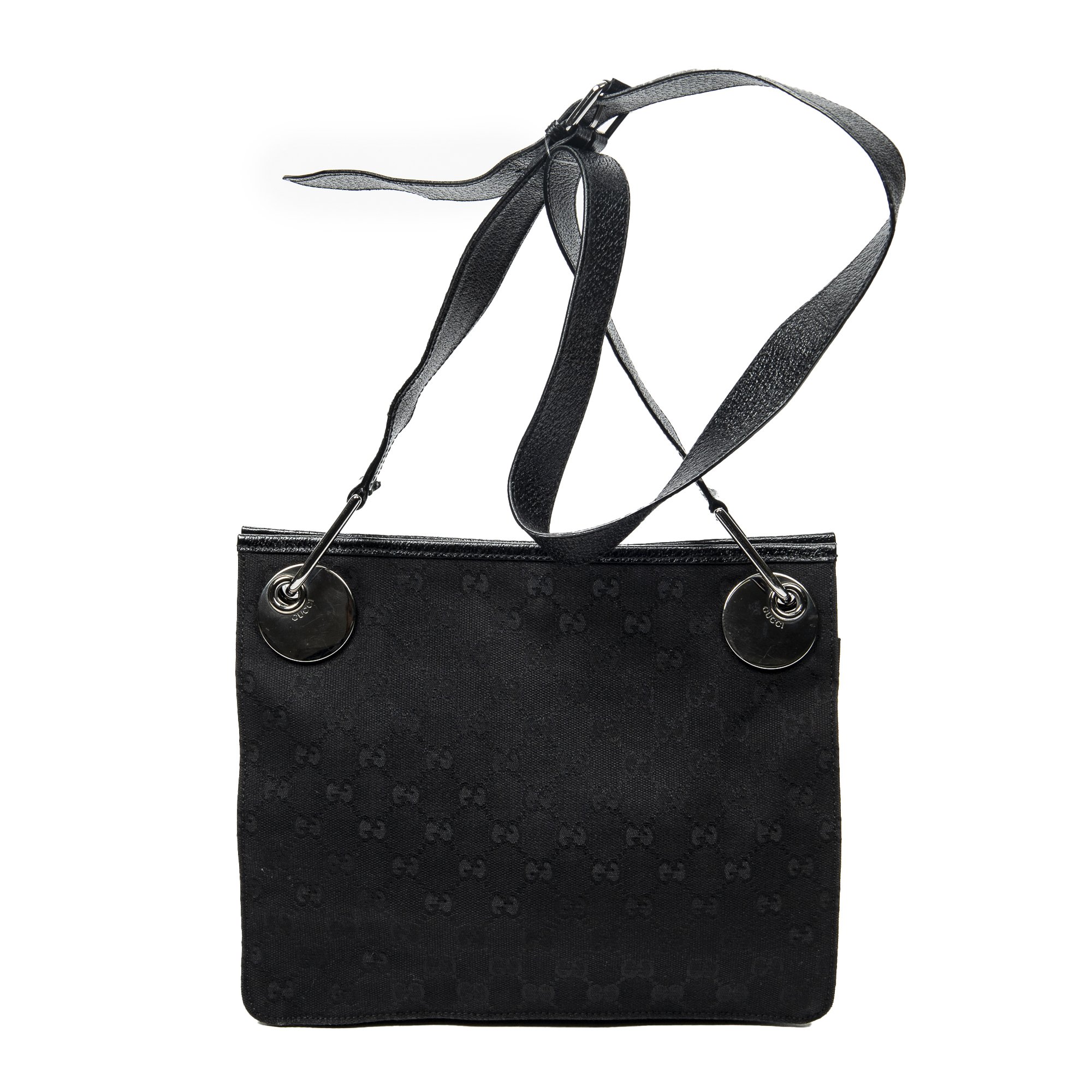 [中古] GUCCI グッチエクリプス クロスボディ ショルダーバッグ黒GGキャンバスA｜BrandCo Paris - Japan
