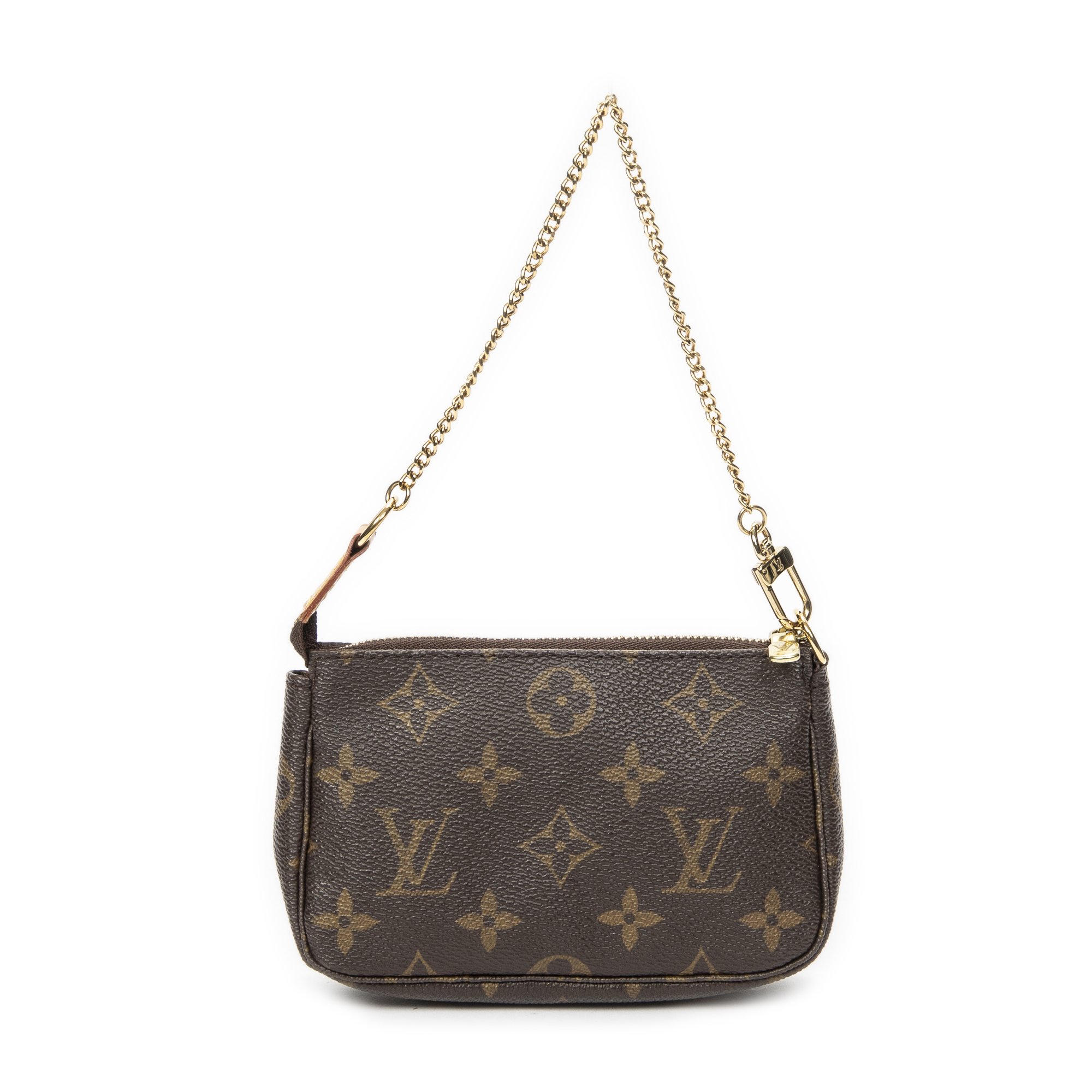 [中古] LOUIS VUITTON ルイヴィトンミニポシェットアクセサリー茶色モノグラムキャンバスA｜BrandCo Paris - Japan