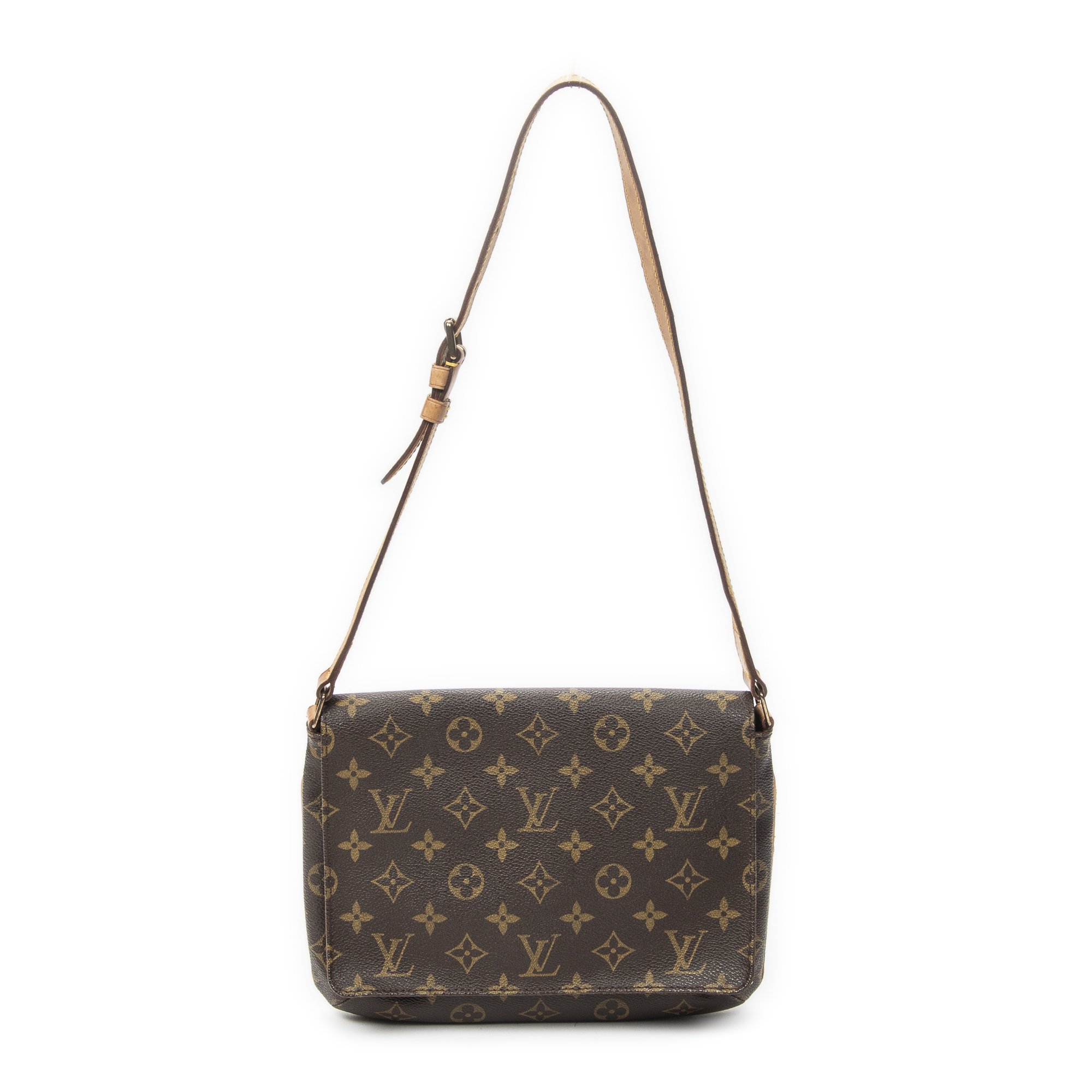 [中古] LOUIS VUITTON ルイヴィトンミュゼット タンゴ茶色モノグラムキャンバスAB｜BrandCo Paris - Japan