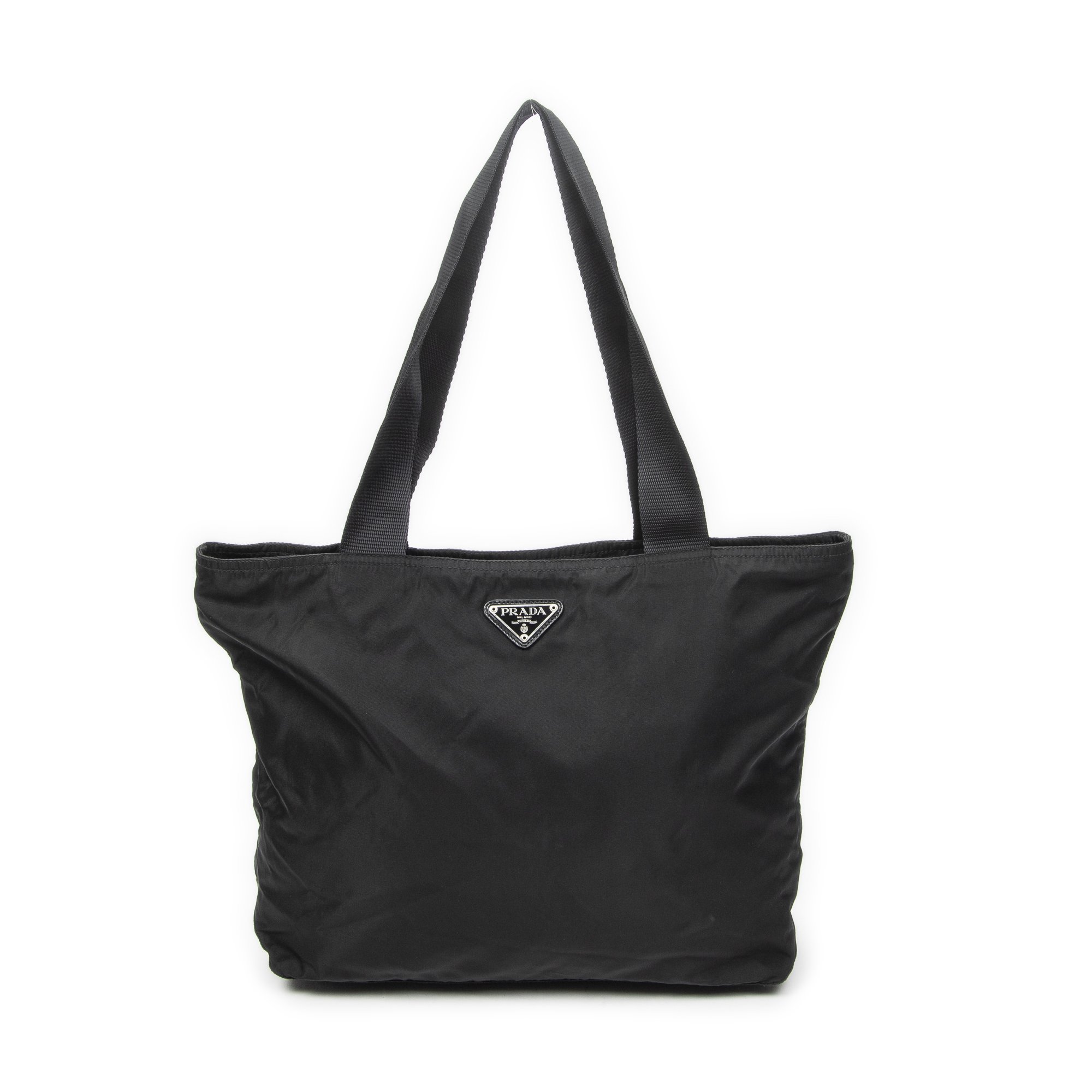 [中古] PRADA プラダジップショッピングトート黒ナイロンキャンバスA｜BrandCo Paris - Japan