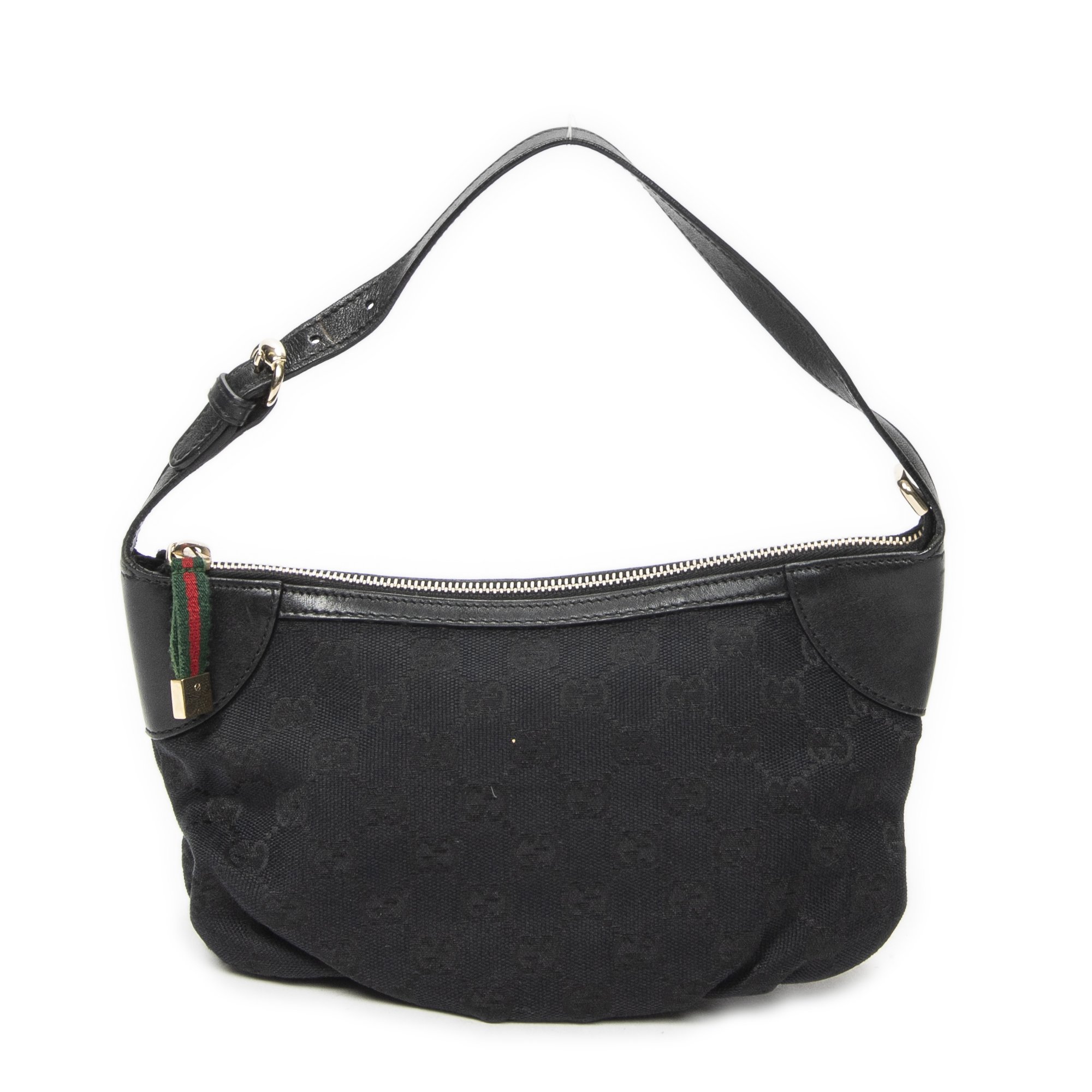 [中古] GUCCI グッチポシェット アクセサリー黒GGキャンバスA｜BrandCo Paris - Japan
