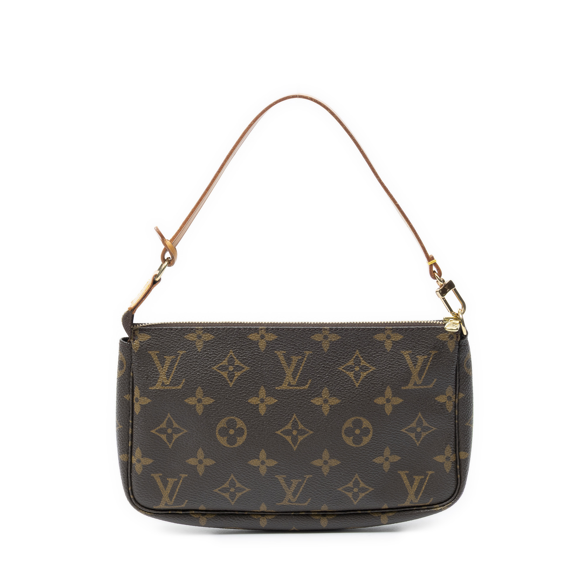 [中古] LOUIS VUITTON ルイヴィトンポシェット アクセサリー茶色モノグラムキャンバスA｜BrandCo Paris - Japan