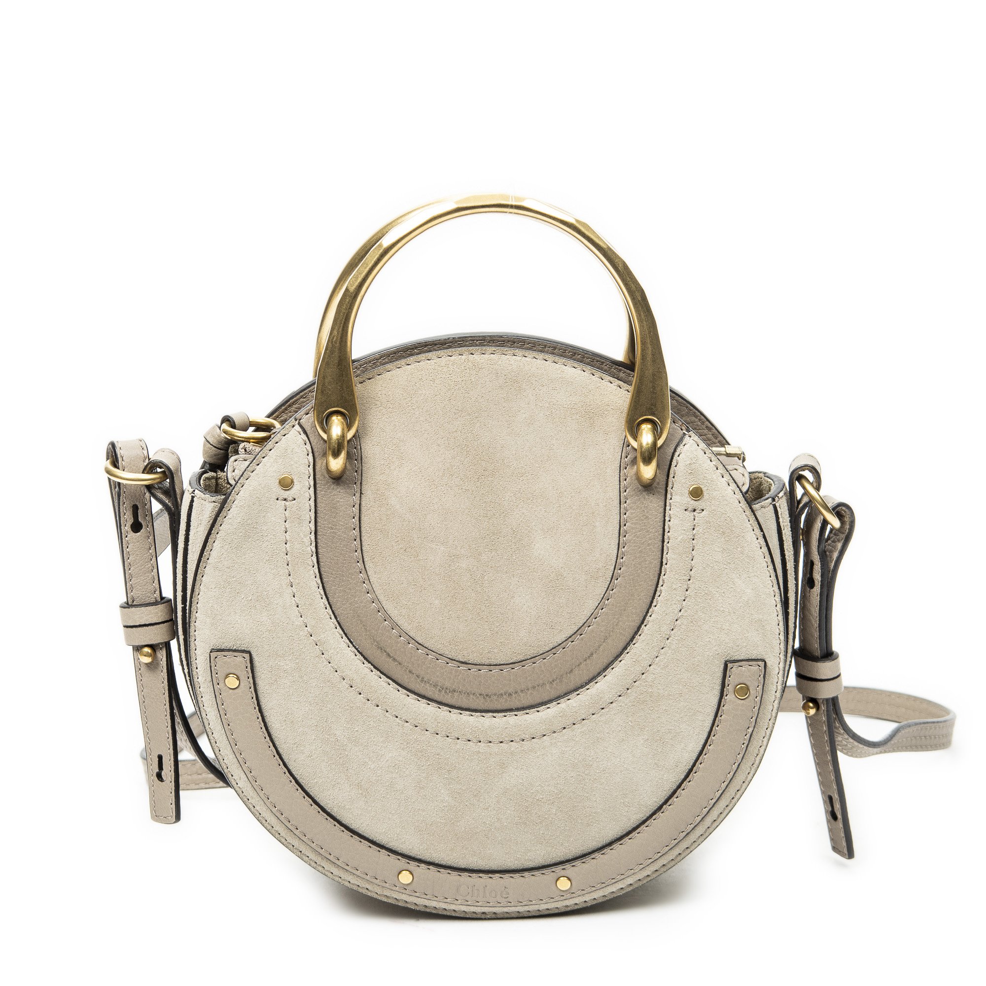 [中古] CHLOE クロエスモールフェイクロスボディグレーグレインカーフスキンレザーA｜BrandCo Paris - Japan