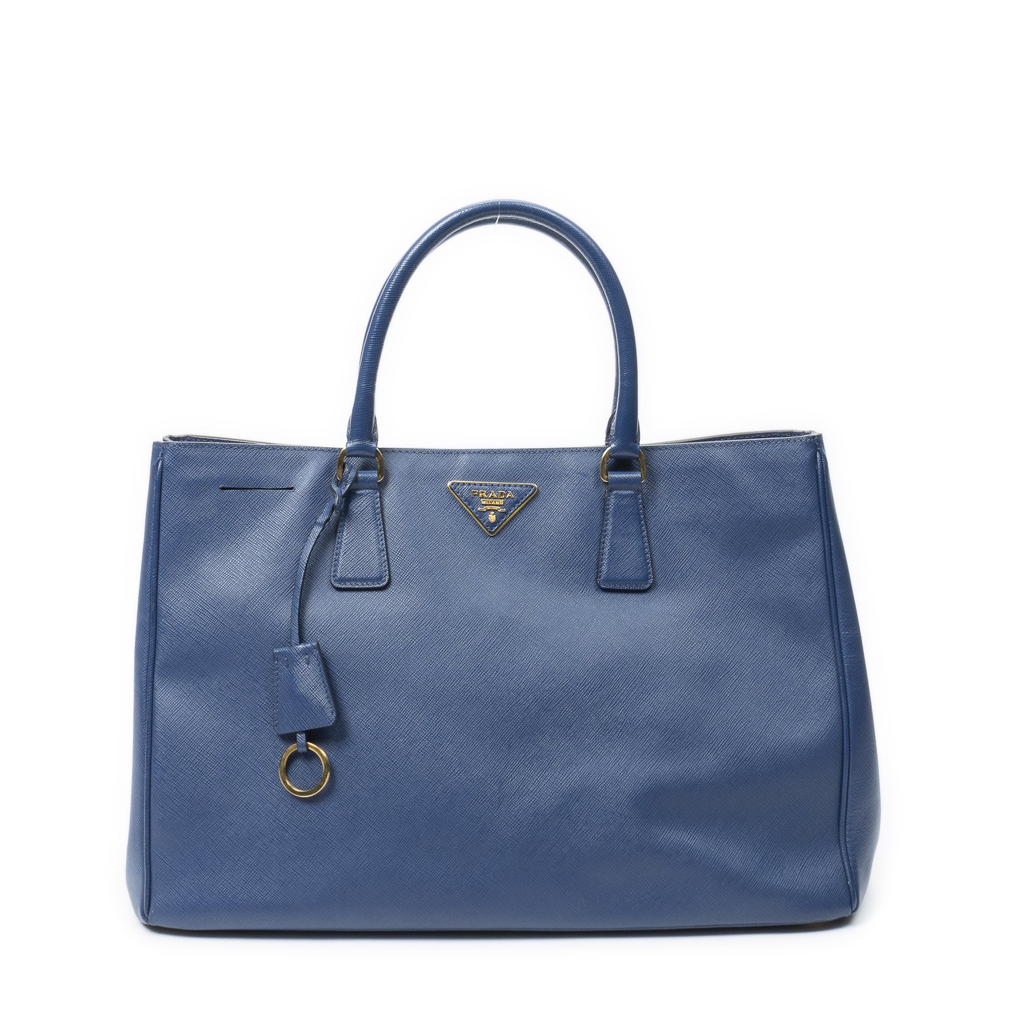 [中古] PRADA プラダラージオープントートネイビーサフィアーノレザーA｜BrandCo Paris - Japan
