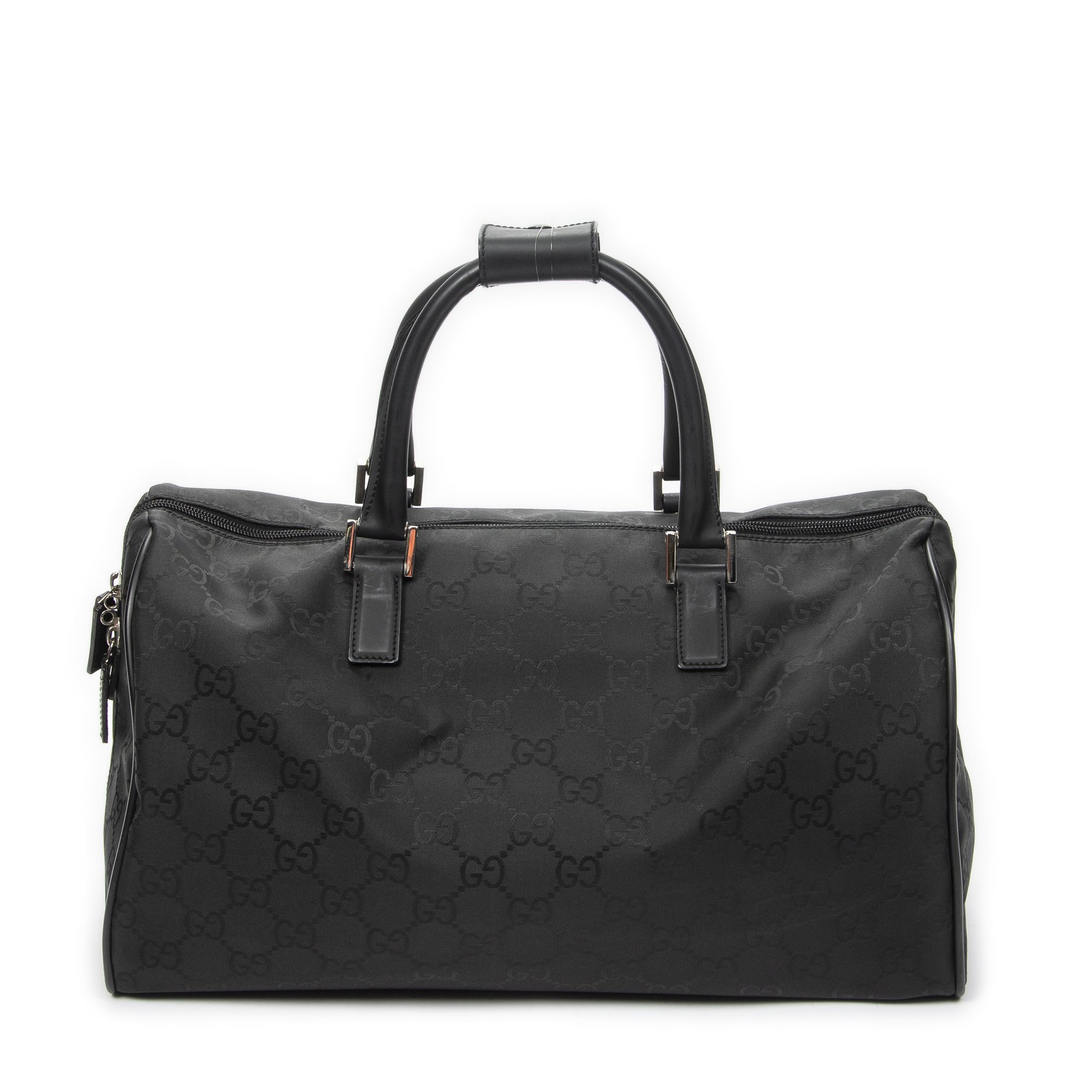 [中古] GUCCI グッチトラベル ライン ボストン黒GGナイロンキャンバスA｜BrandCo Paris - Japan