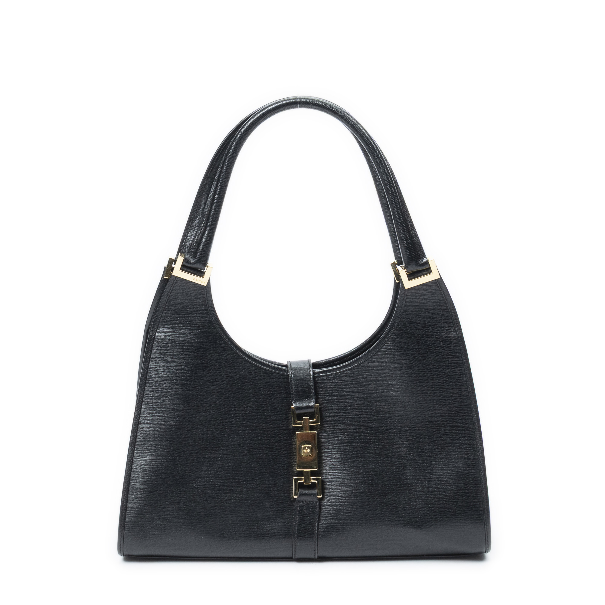 [中古] GUCCI グッチジャッキー ホーボー黒スタッズ付きカーフスキンA｜BrandCo Paris - Japan