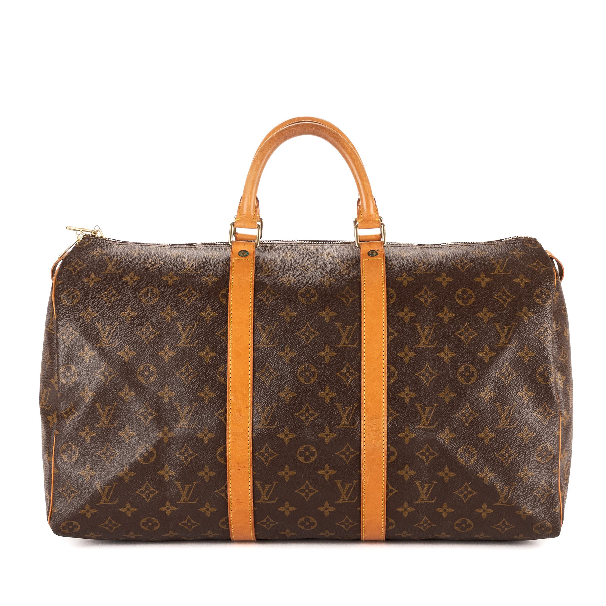 [中古] LOUIS VUITTON ルイヴィトンキーポル茶色モノグラムキャンバスAB｜BrandCo Paris - Japan