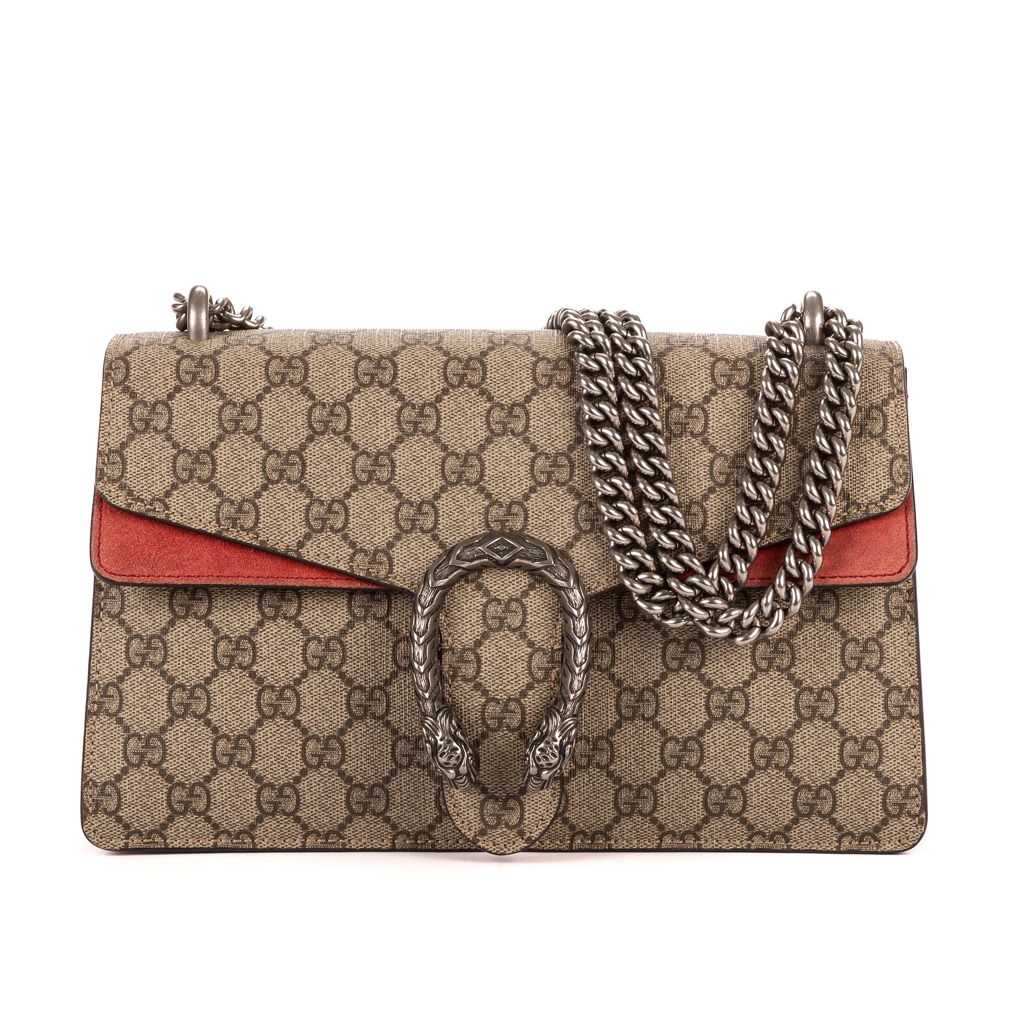 [中古] GUCCI グッチディオニュソスベージュ/レッドスプリームPVCキャンバスA｜BrandCo Paris - Japan