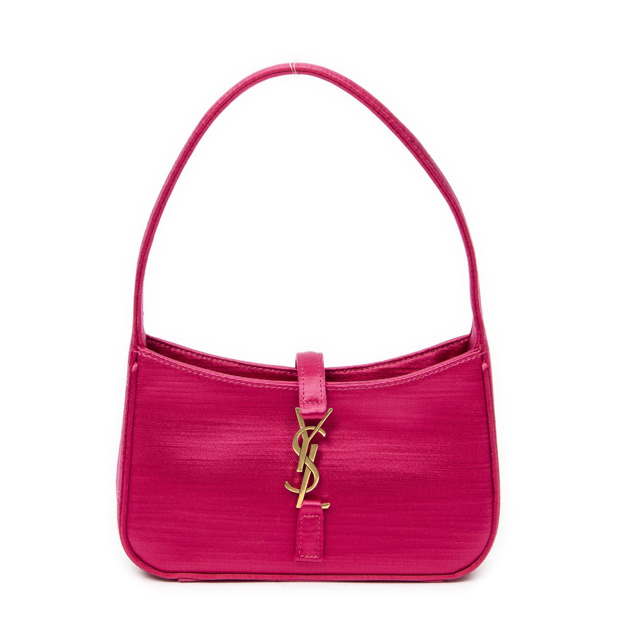 [中古] YVES SAINT LAURENT イヴサンローランミニ Le 5 ? 7ピンクサテンキャンバスA｜BrandCo Paris - Japan