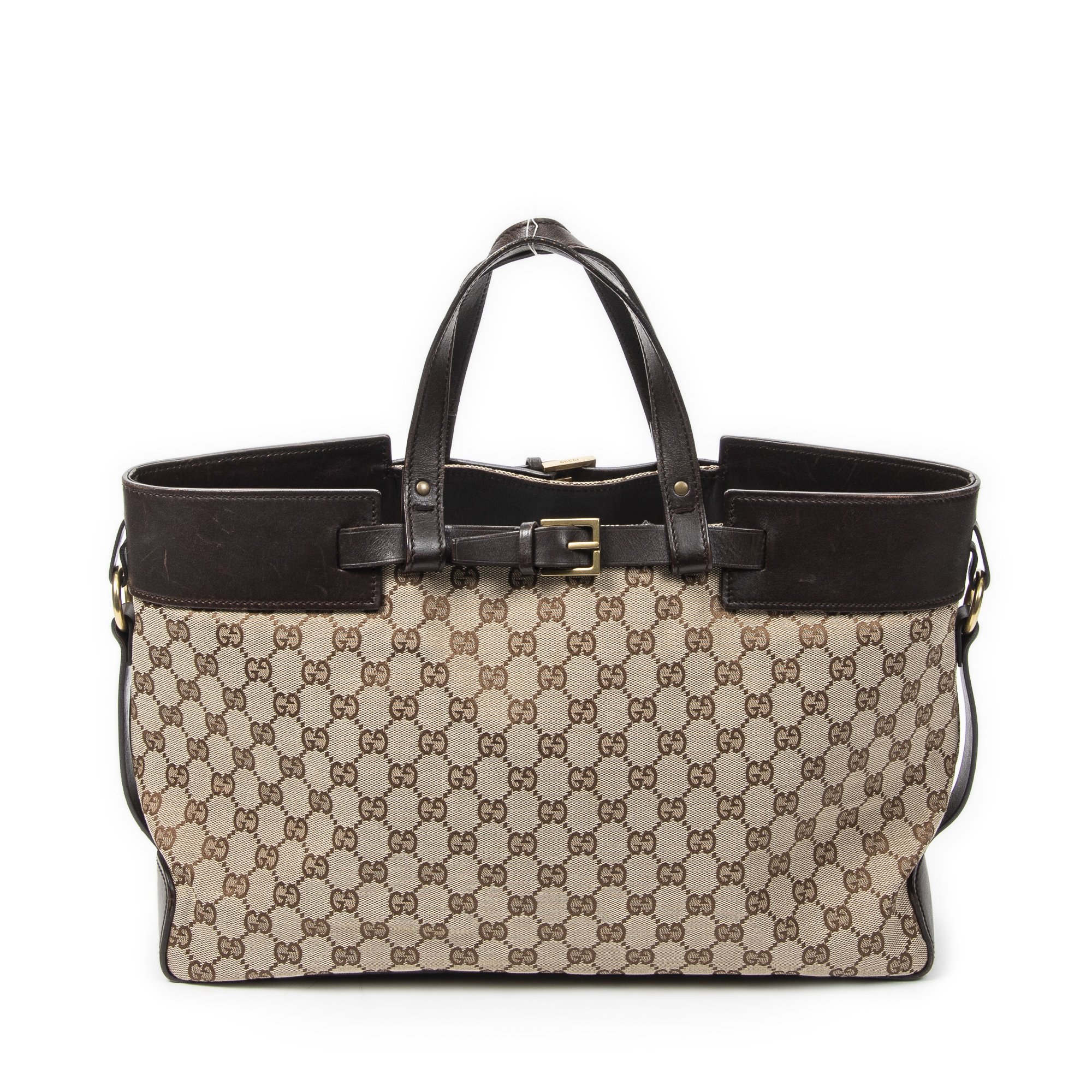 [中古] GUCCI グッチエクリプス トートバッグベージュ/ブラウンGGキャンバスA｜BrandCo Paris - Japan