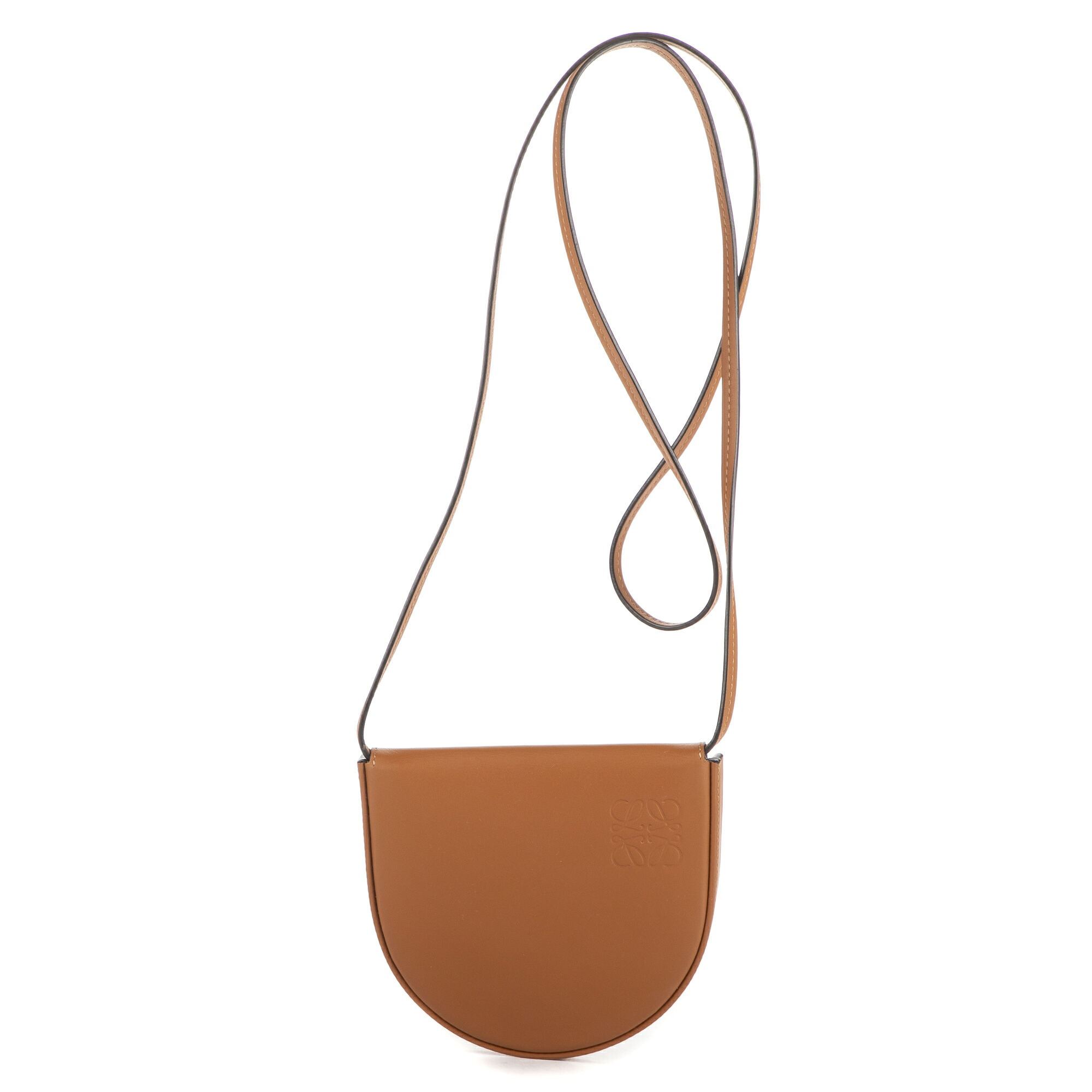 [中古] LOEWE ロエベミニジップクロスボディ茶色カーフスキンレザーN｜BrandCo Paris - Japan 61,160円