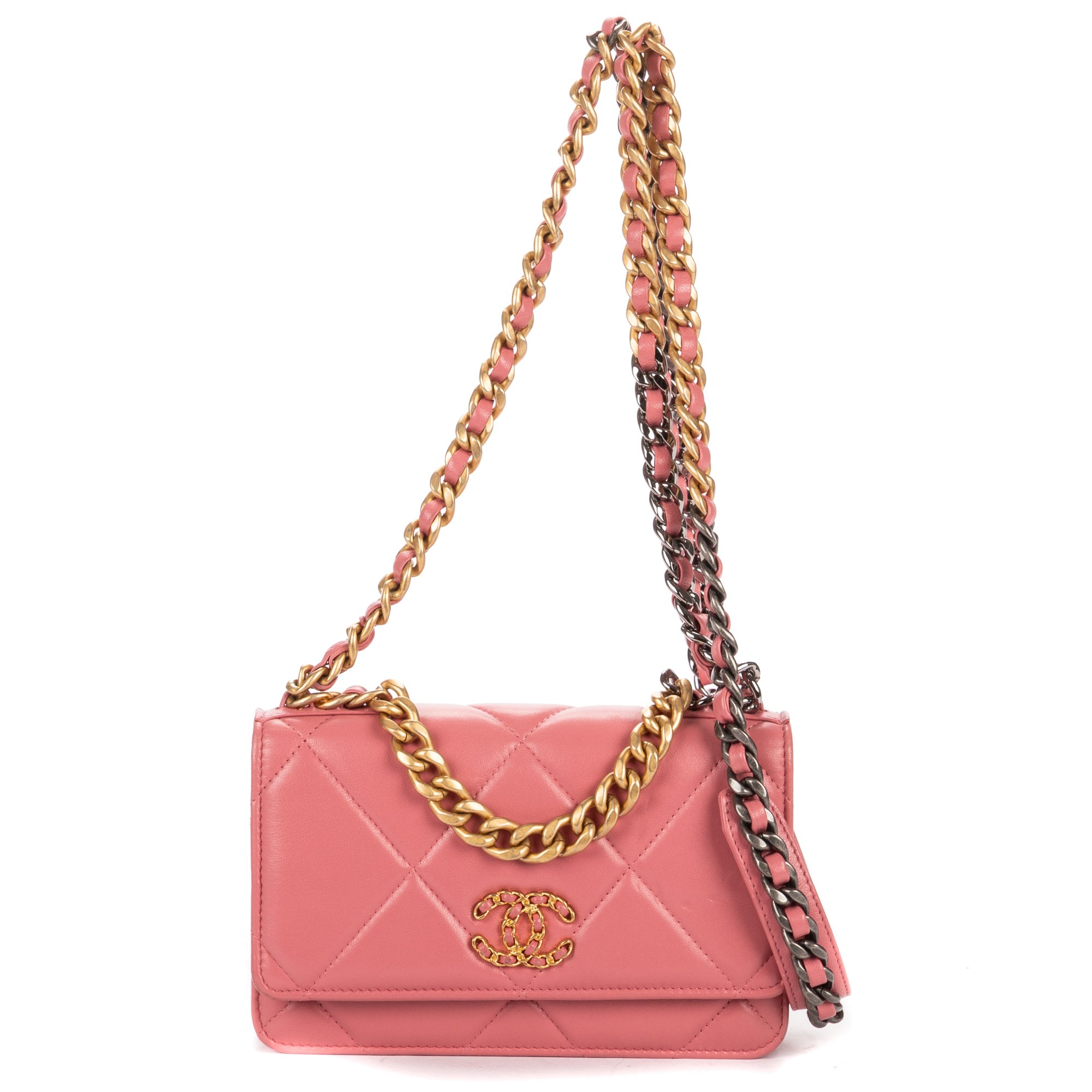 [中古] CHANEL シャネルチェーンウォレットピンクマトラッセキャビアレザーA｜BrandCo Paris - Japan